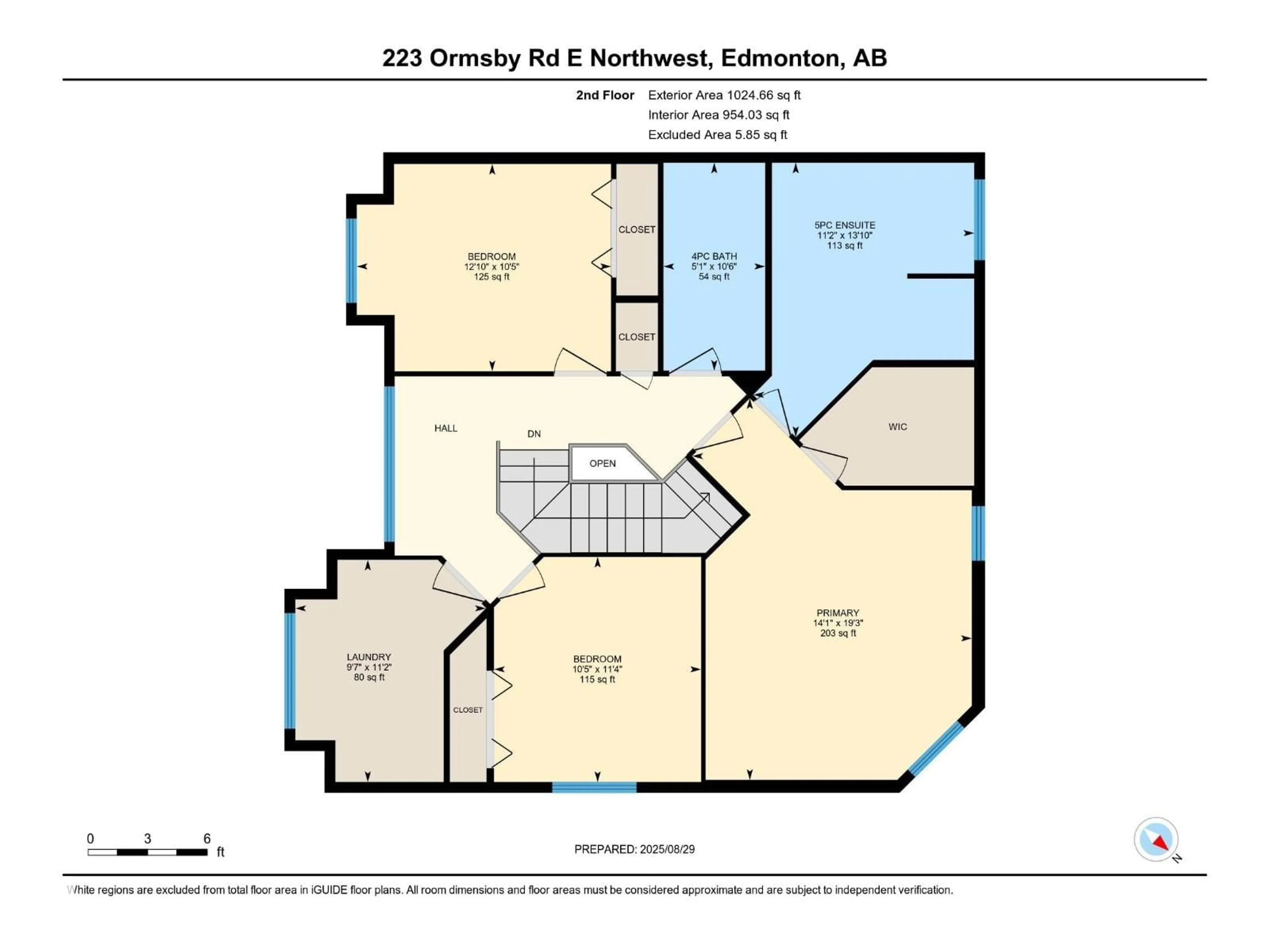 Floor plan for 223 ORMSBY ROAD, Edmonton Alberta T5T5X5