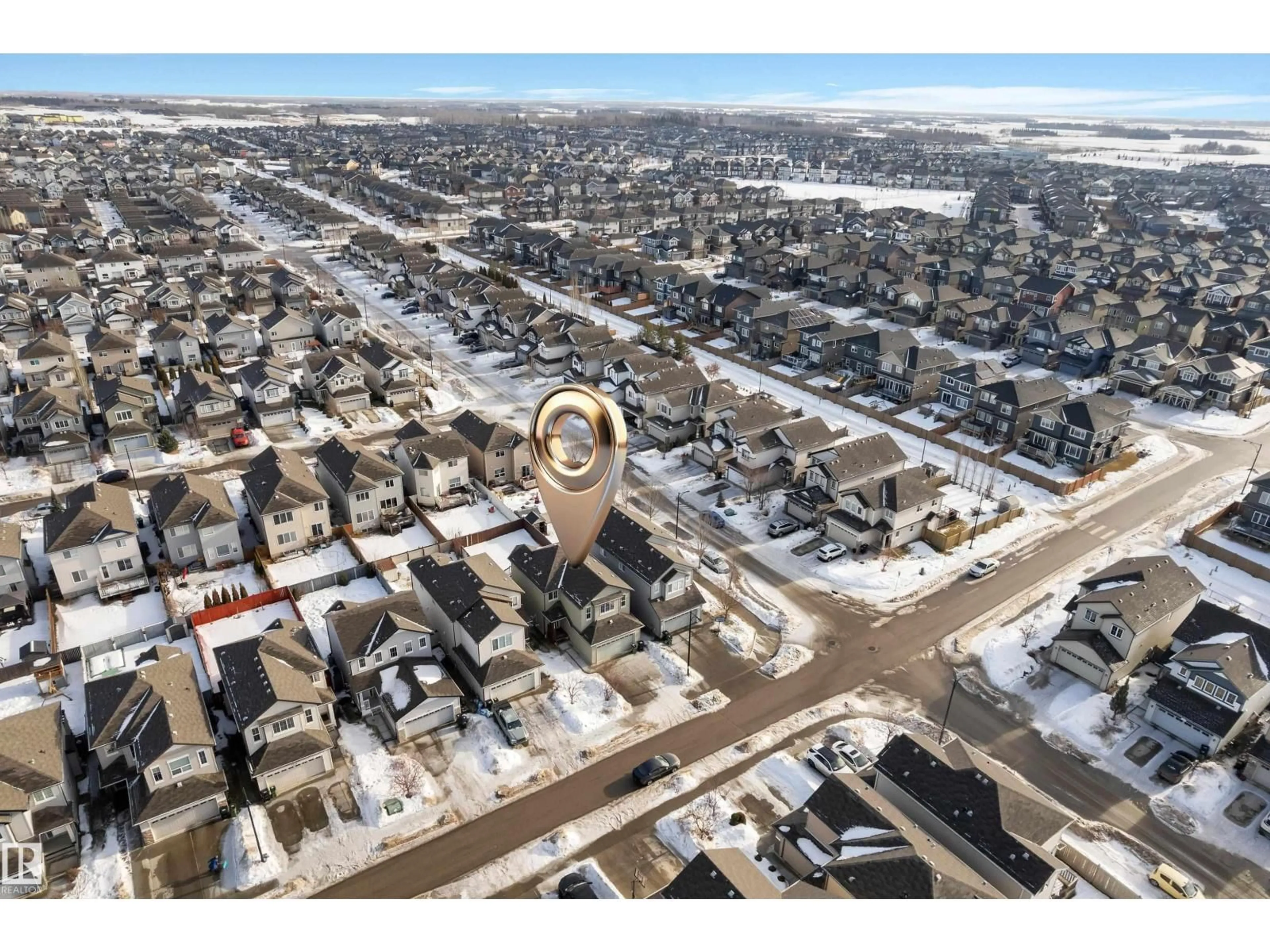 A pic from outside/outdoor area/front of a property/back of a property/a pic from drone, street for SW - 1739 61 ST, Edmonton Alberta T6X0W3