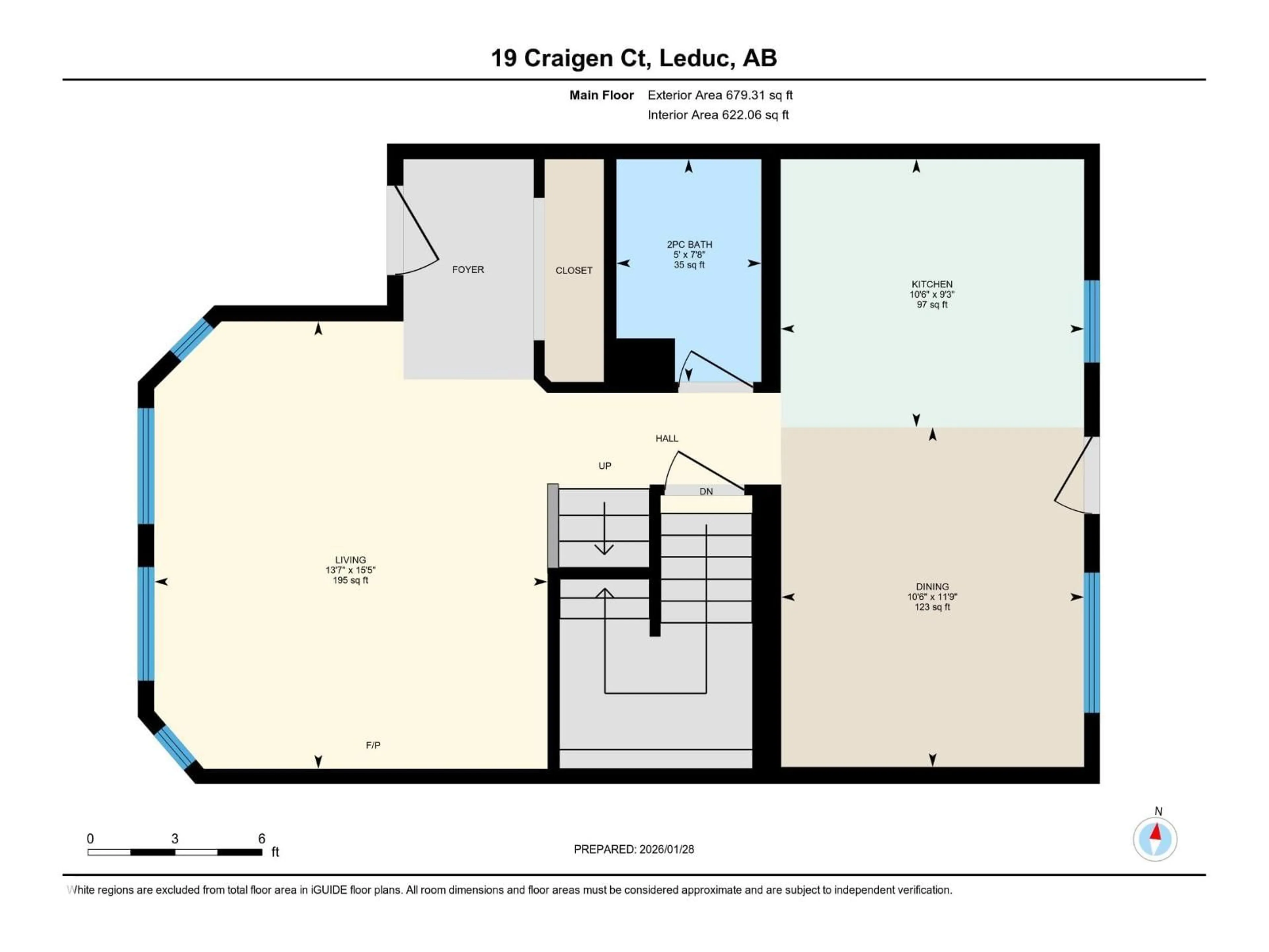 Floor plan for 19 CRAIGEN CO, Leduc Alberta T9E8G1