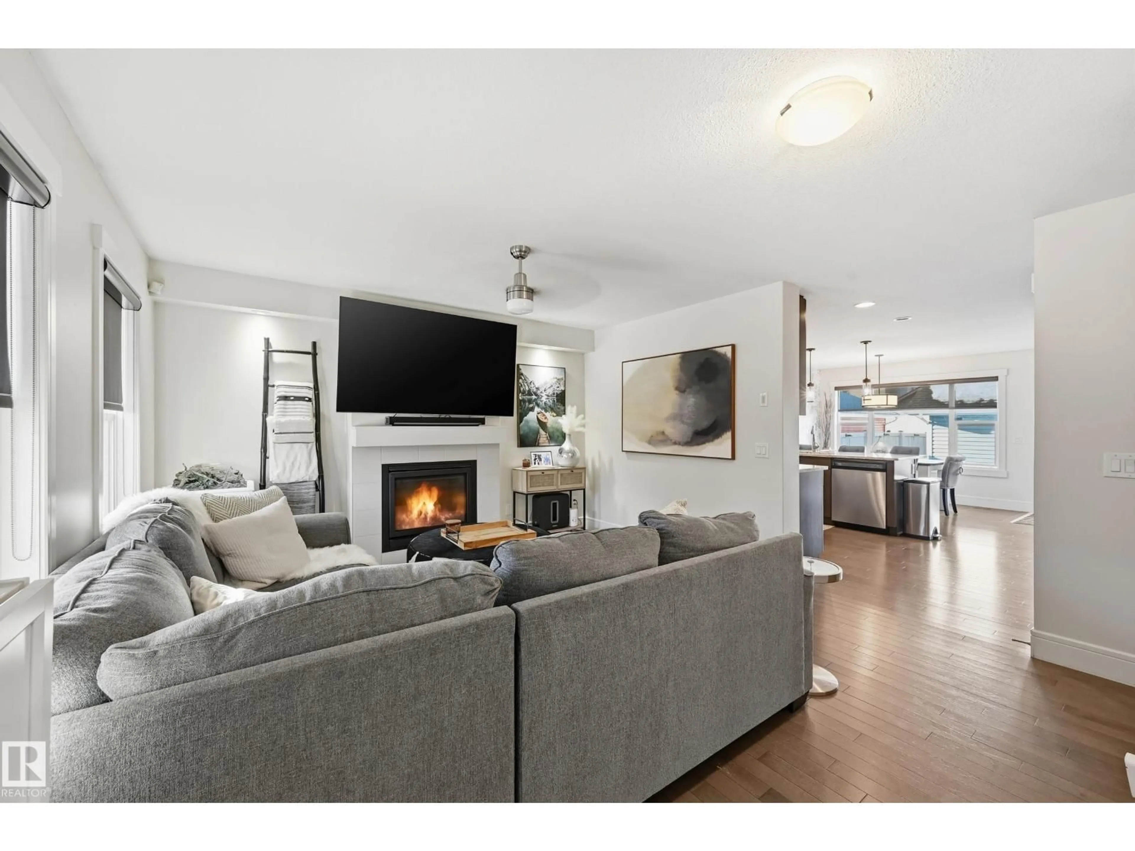 Living room with furniture, unknown for NW - 17108 120 ST, Edmonton Alberta T5X0H5