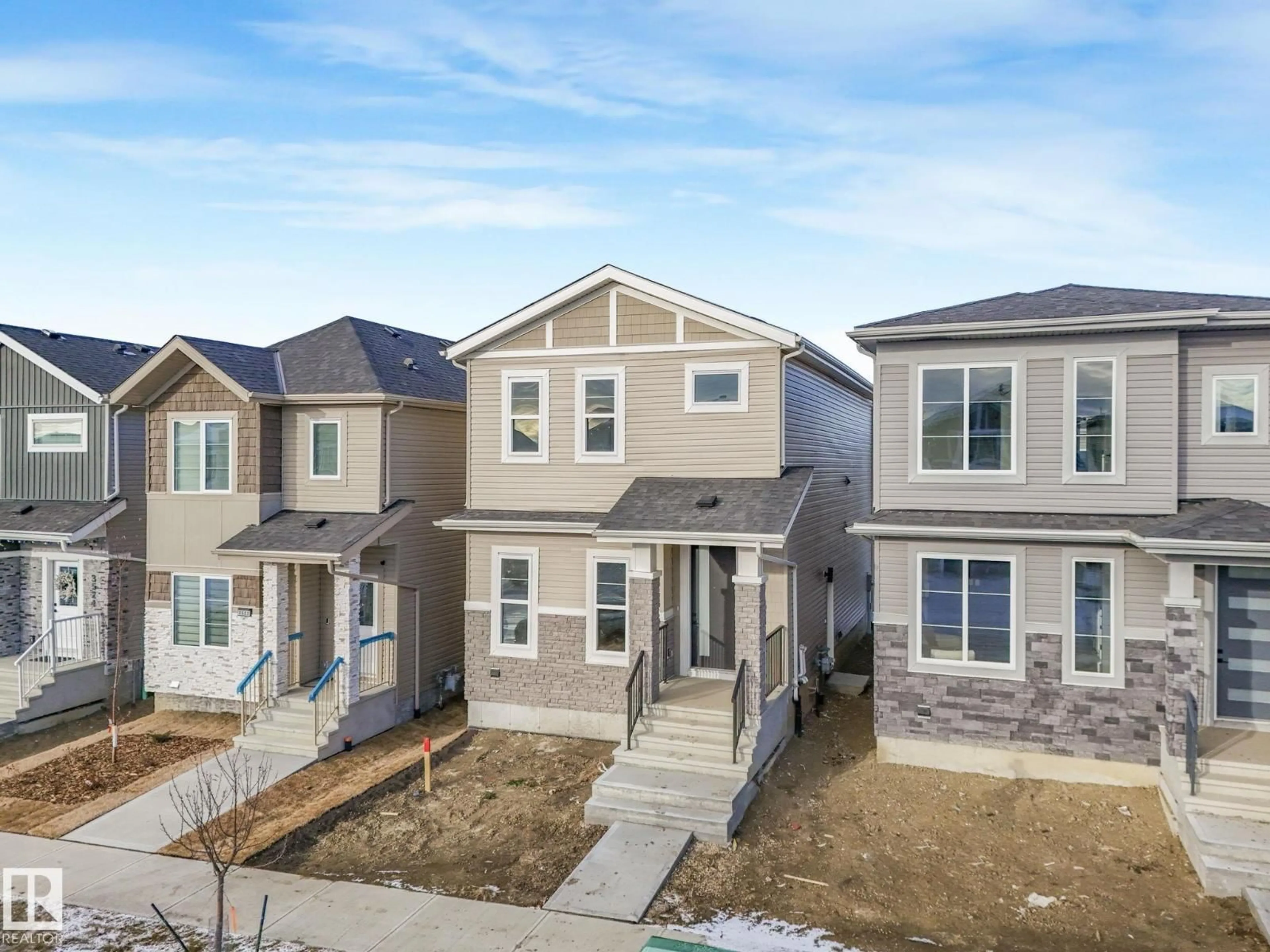 A pic from outside/outdoor area/front of a property/back of a property/a pic from drone, street for 3520 42 AVE, Beaumont Alberta T4X3G4