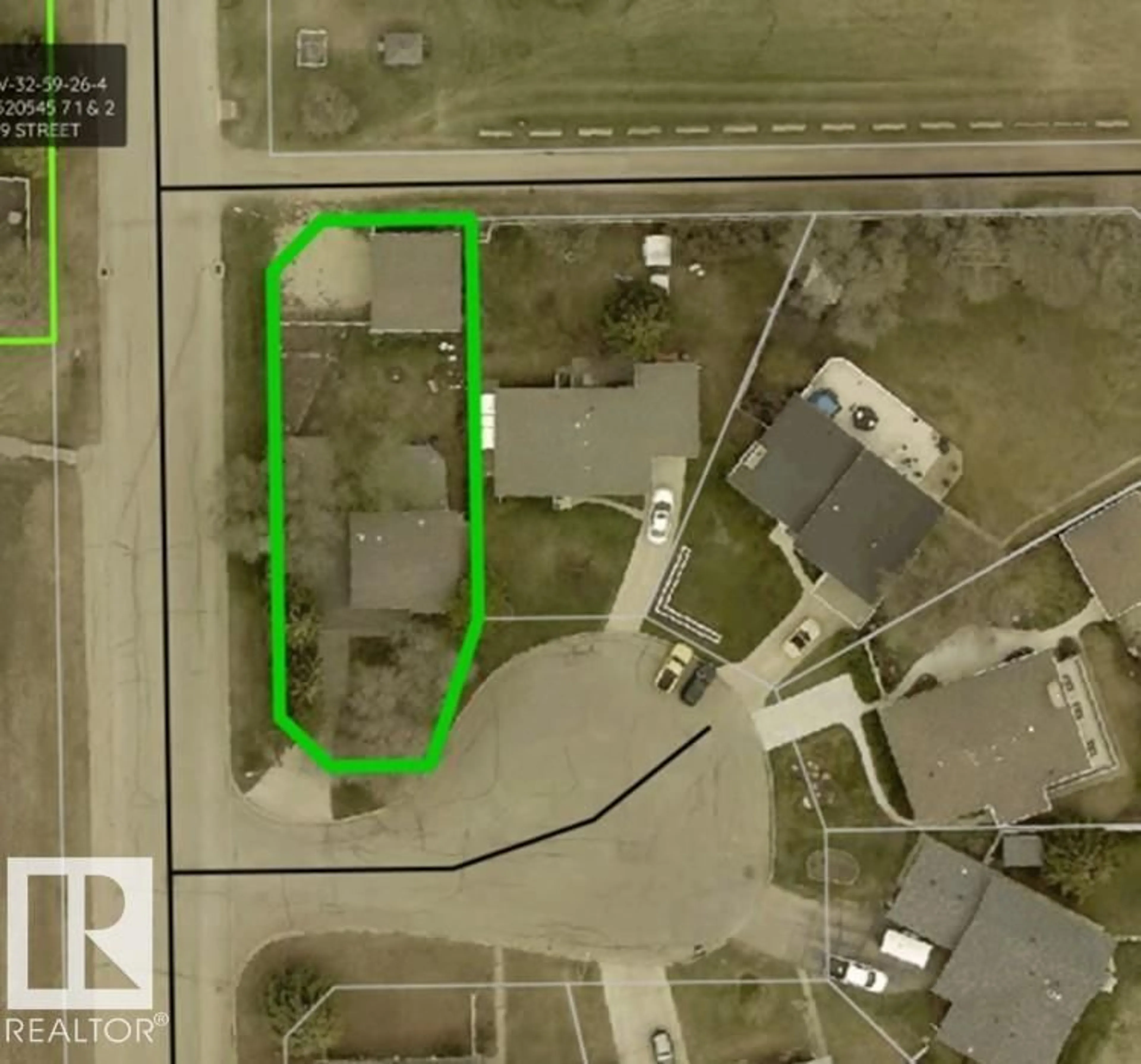 A pic from outside/outdoor area/front of a property/back of a property/a pic from drone, street for 9831 98 ST, Westlock Alberta T7P2A2