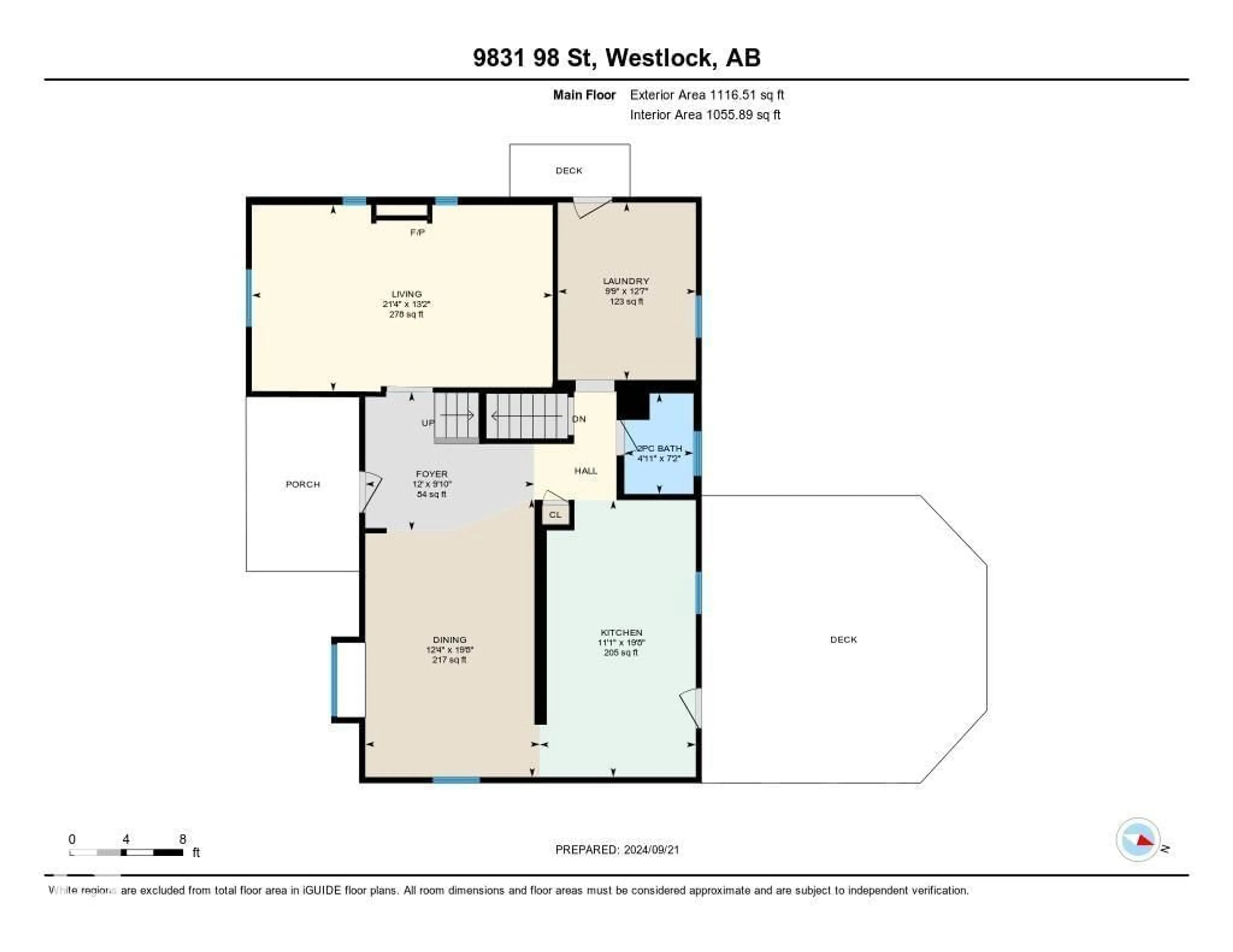 Floor plan for 9831 98 ST, Westlock Alberta T7P2A2