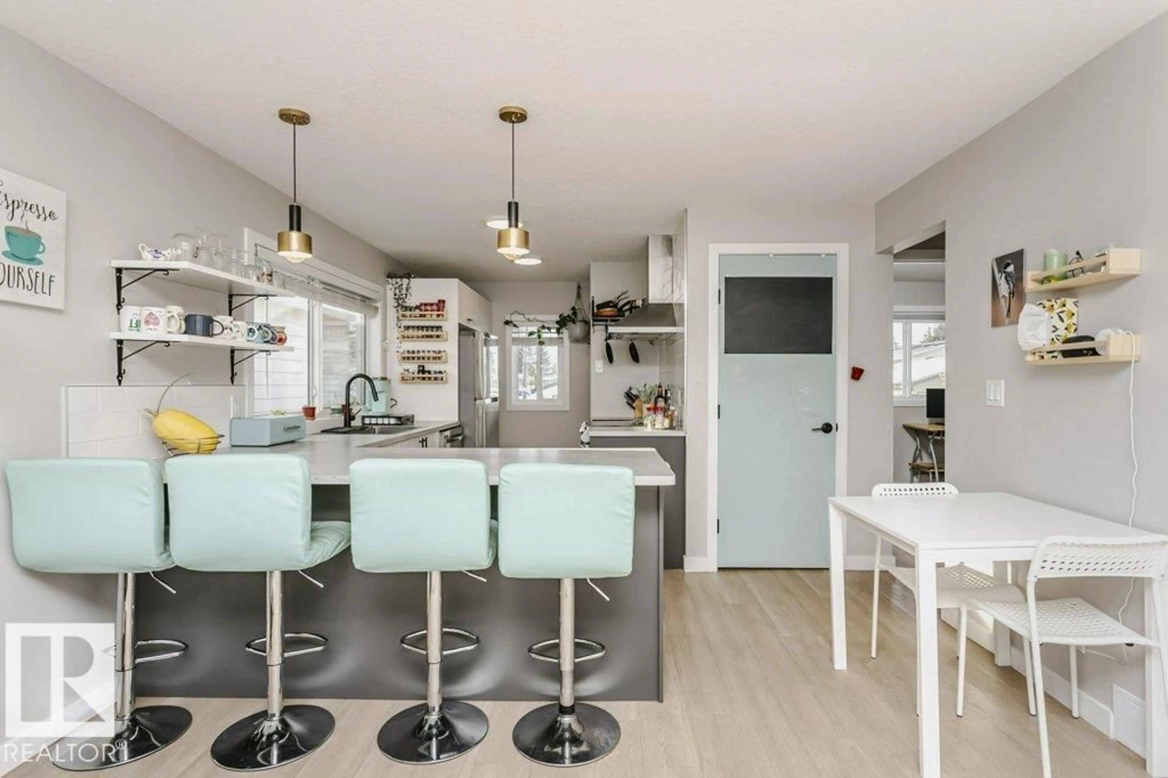 Open concept kitchen, unknown for NW - 9020 152 ST, Edmonton Alberta T5R1M3