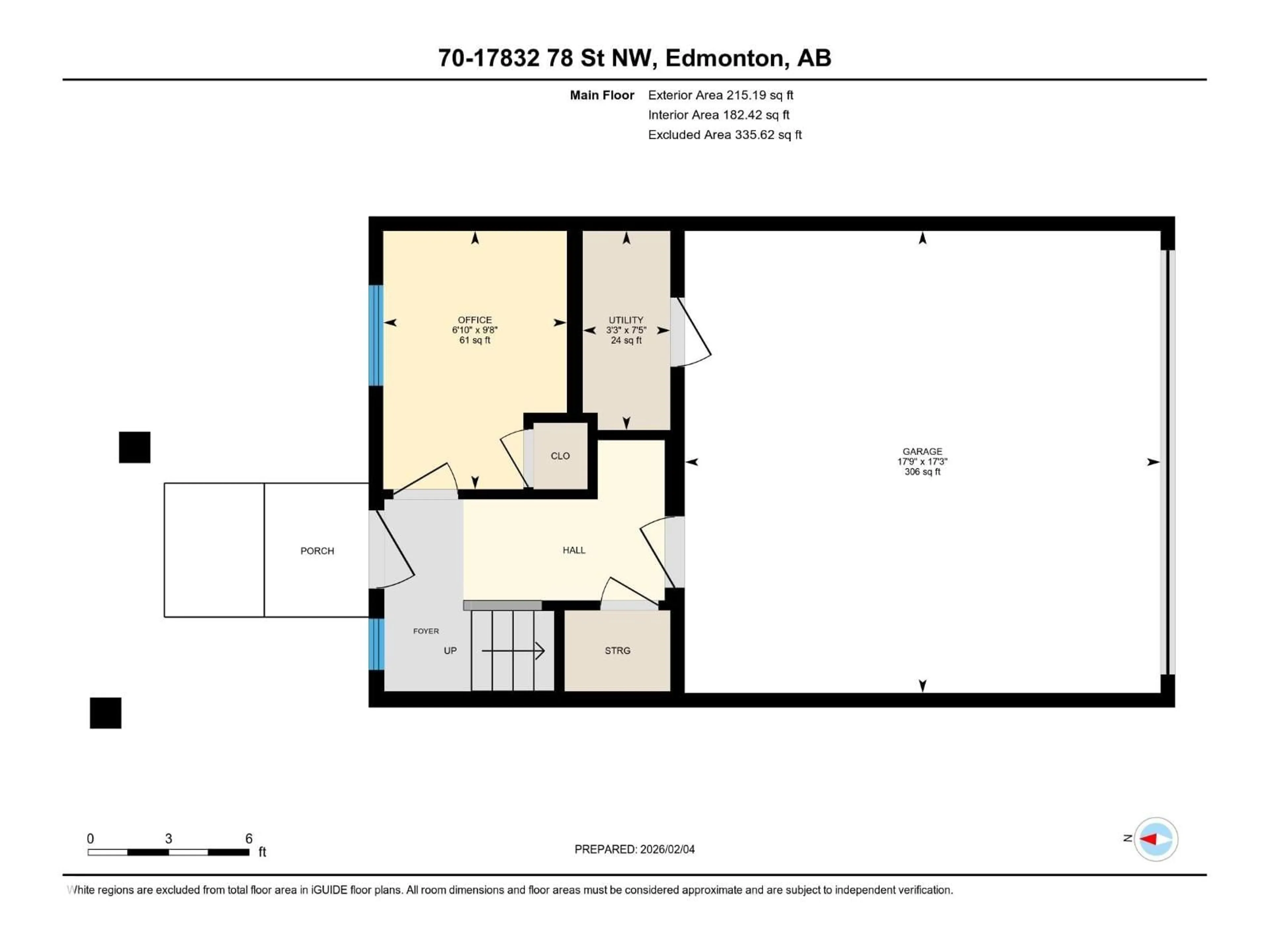 Floor plan for #70 - 17832 78 ST, Edmonton Alberta T5Z0P7