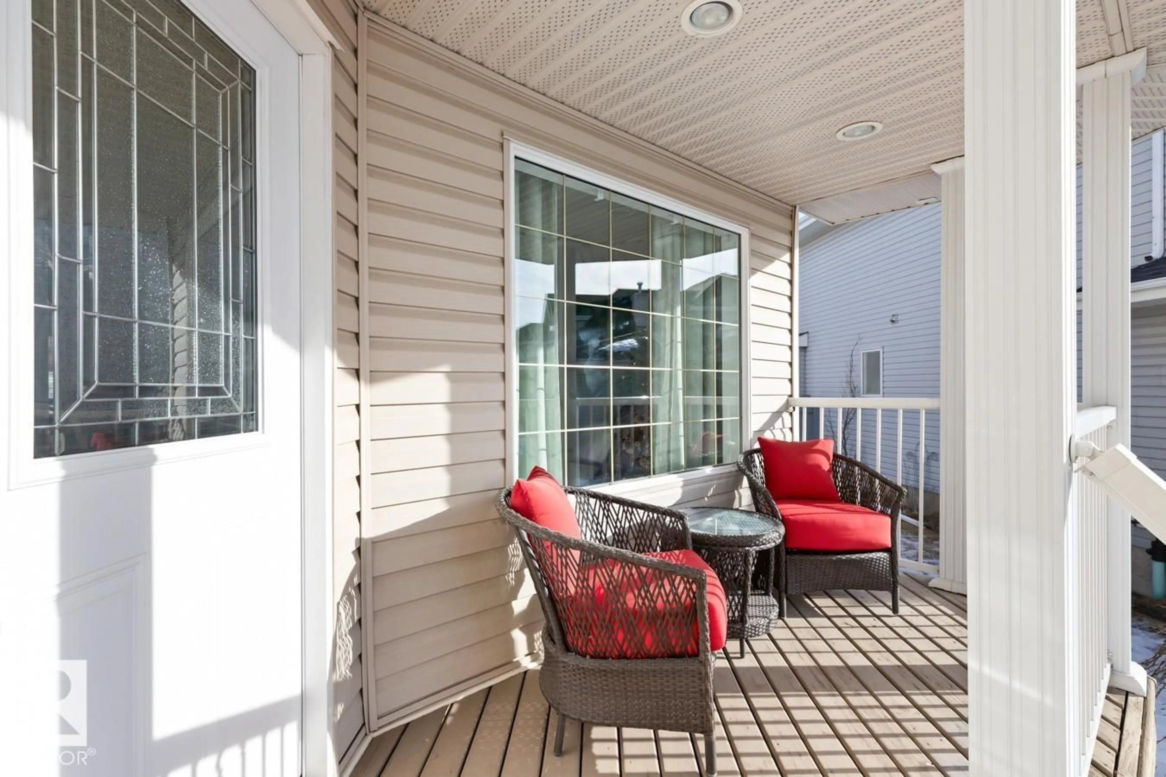 Patio, water/lake/river/ocean view for 78 HIGHLAND CL, Sherwood Park Alberta T8A6C5