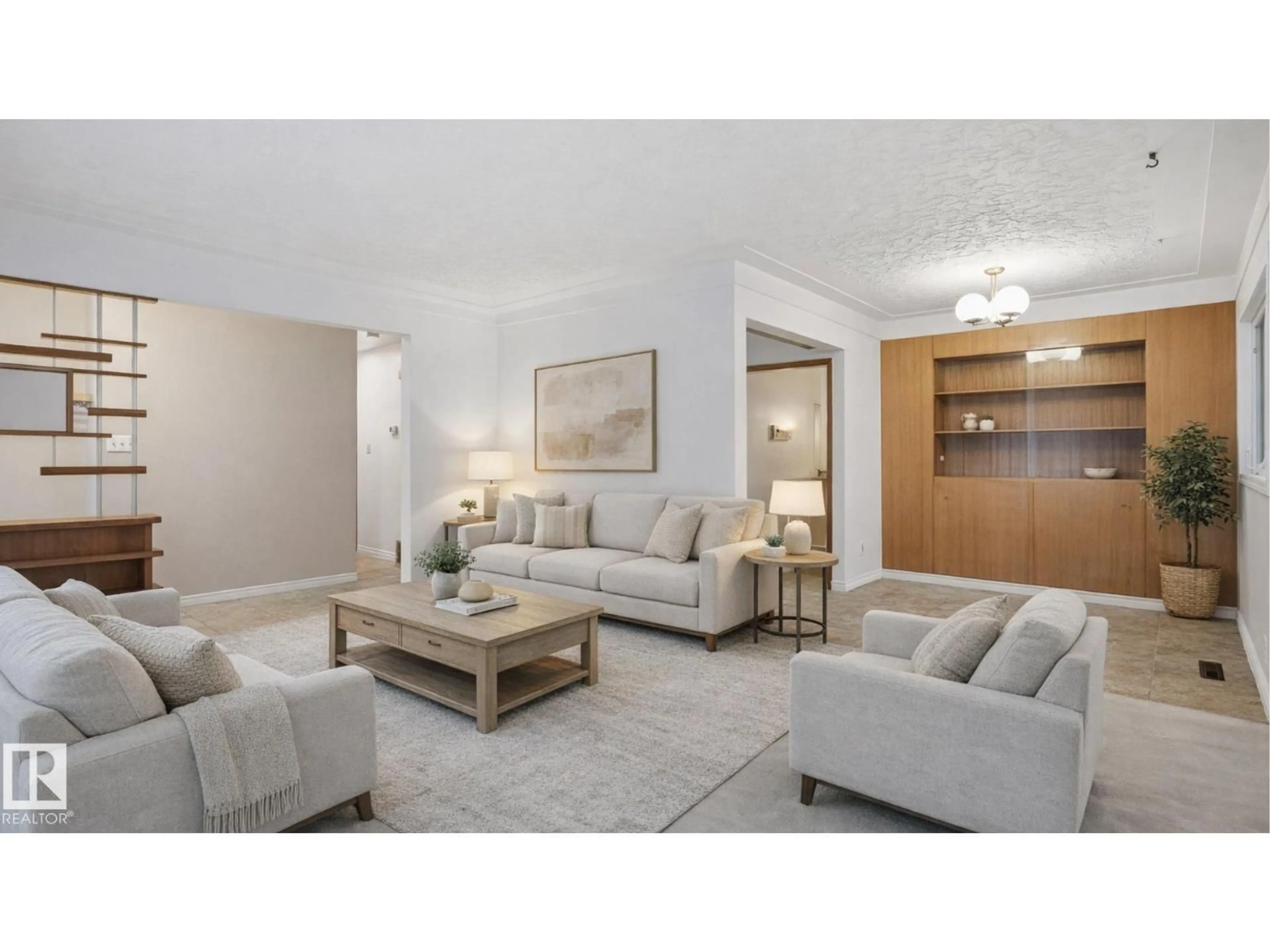 Living room with furniture, unknown for 4029 114 AV, Edmonton Alberta T5W0S9