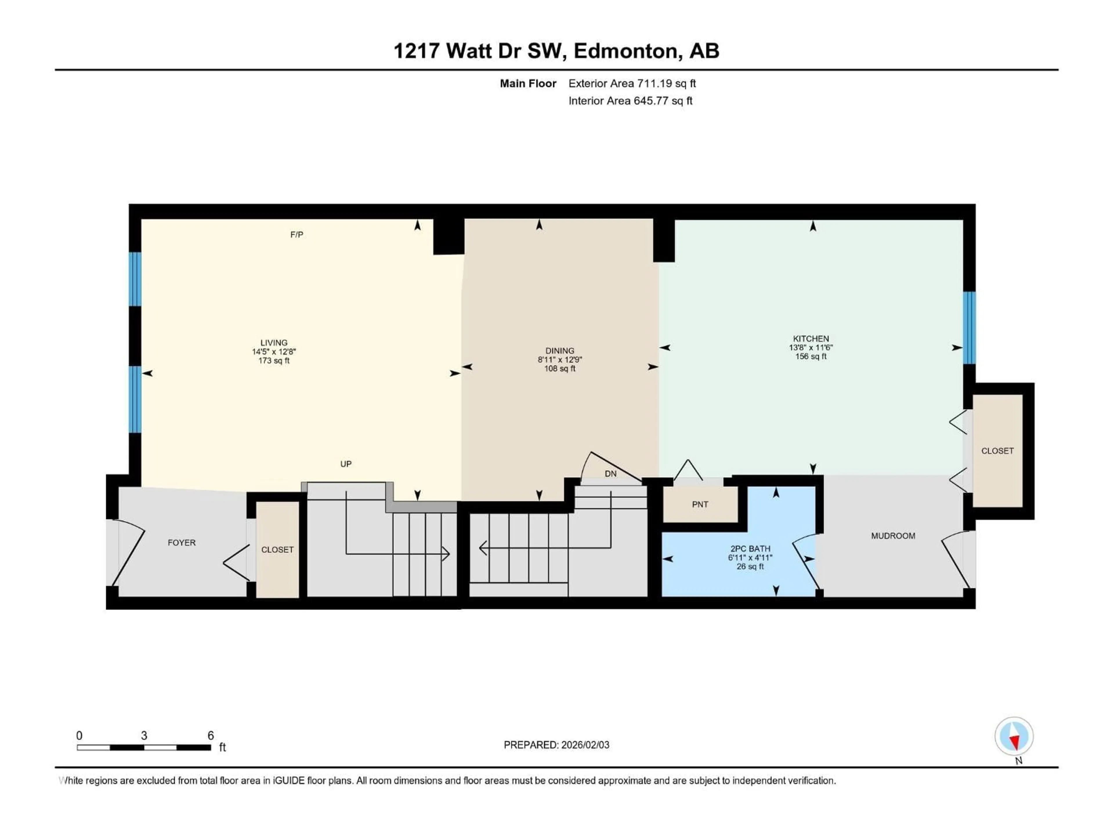 Floor plan for 1217 WATT DR, Edmonton Alberta T6X2P1