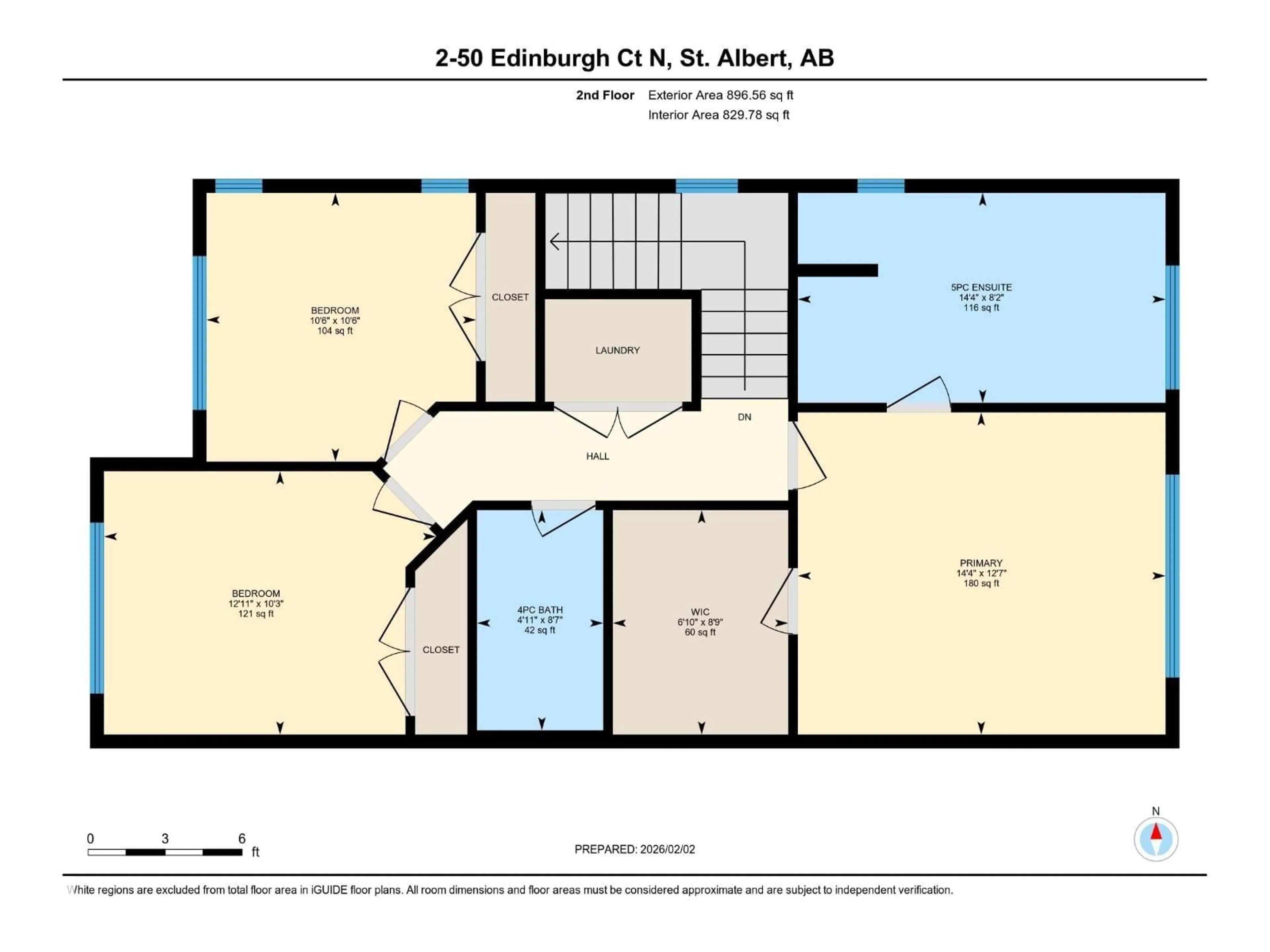 Floor plan for #2 - 50 EDINBURGH CRT, St. Albert Alberta T8N7X5