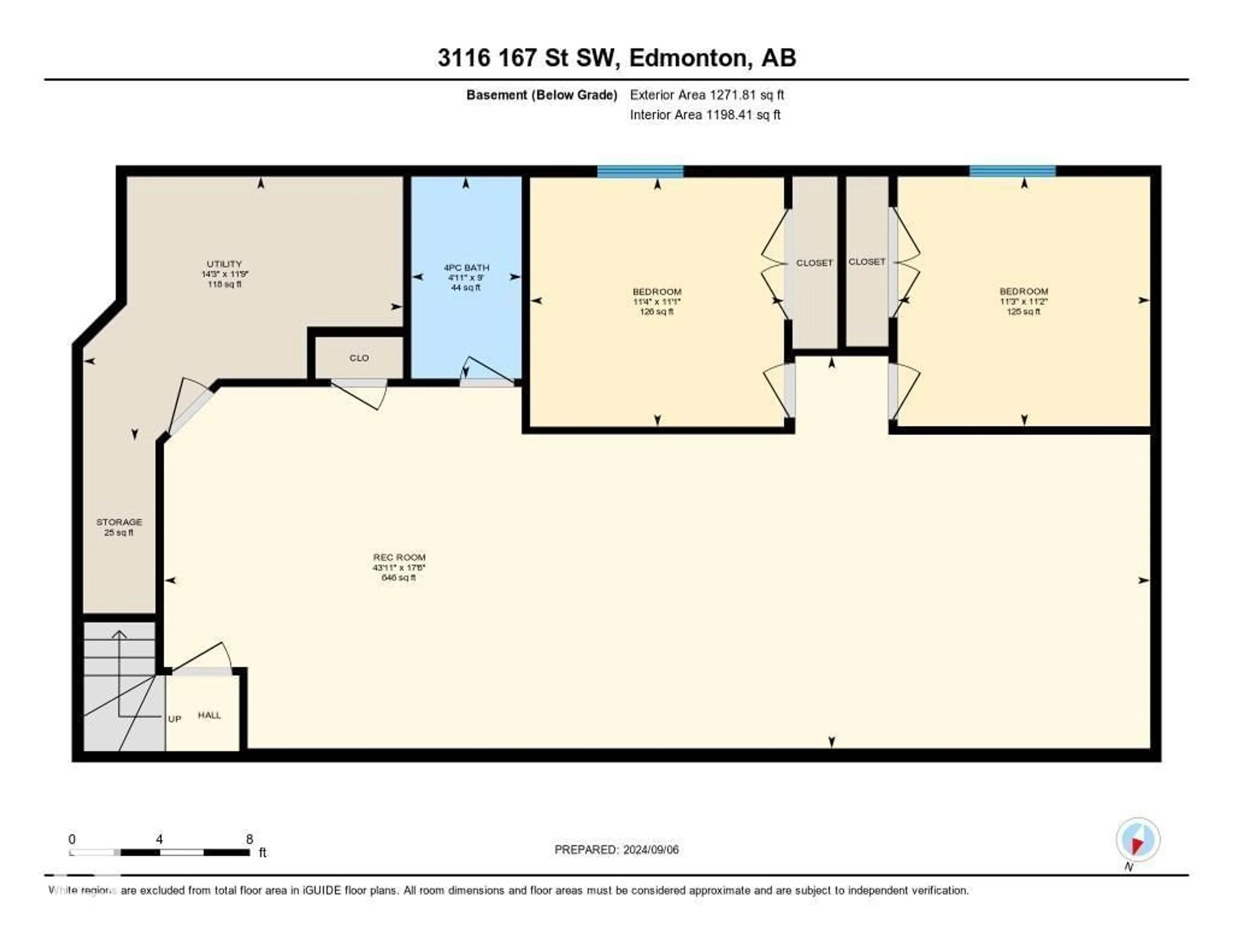 Floor plan for 3116 167 ST, Edmonton Alberta T6W4R2