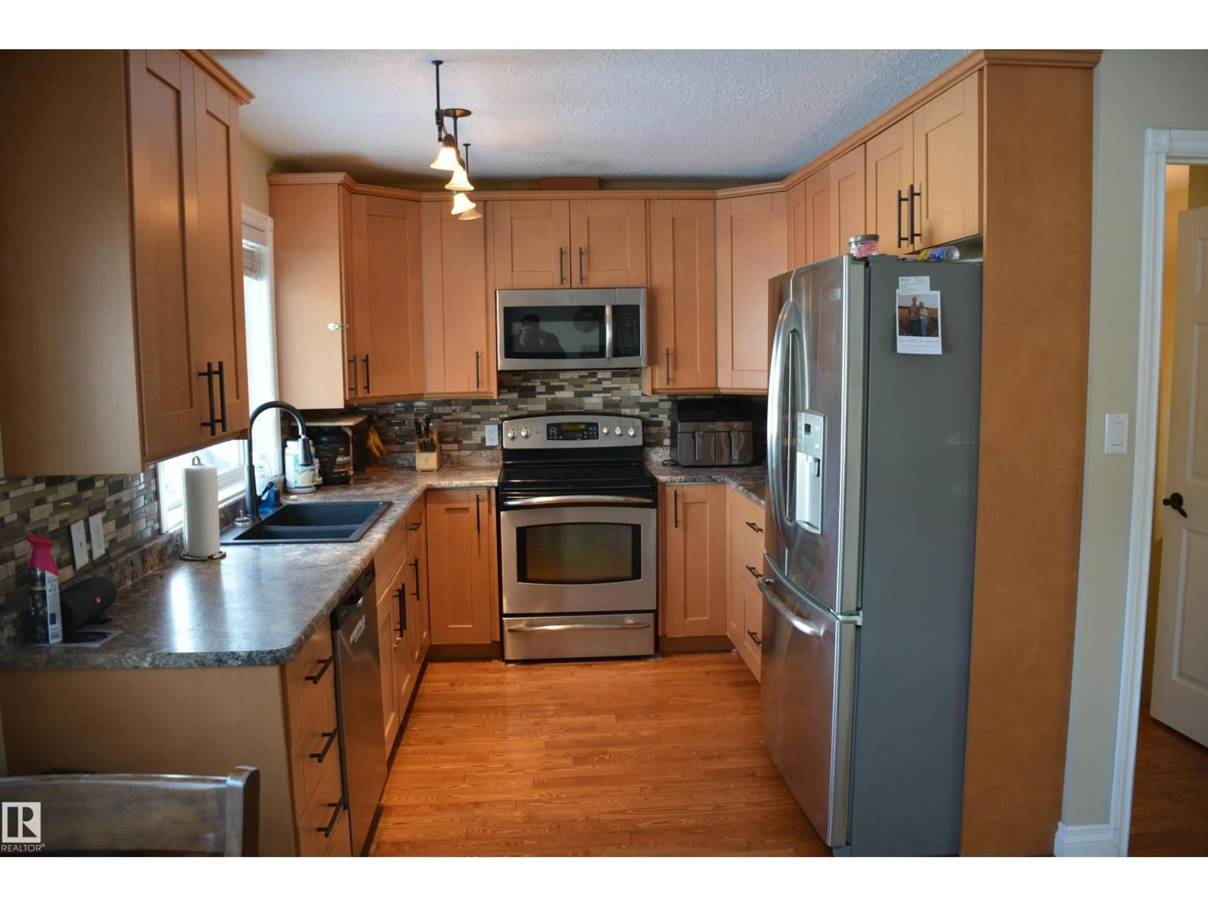 Standard kitchen, wood/laminate floor for 5509 56 ST, Barrhead Alberta T7N1C6