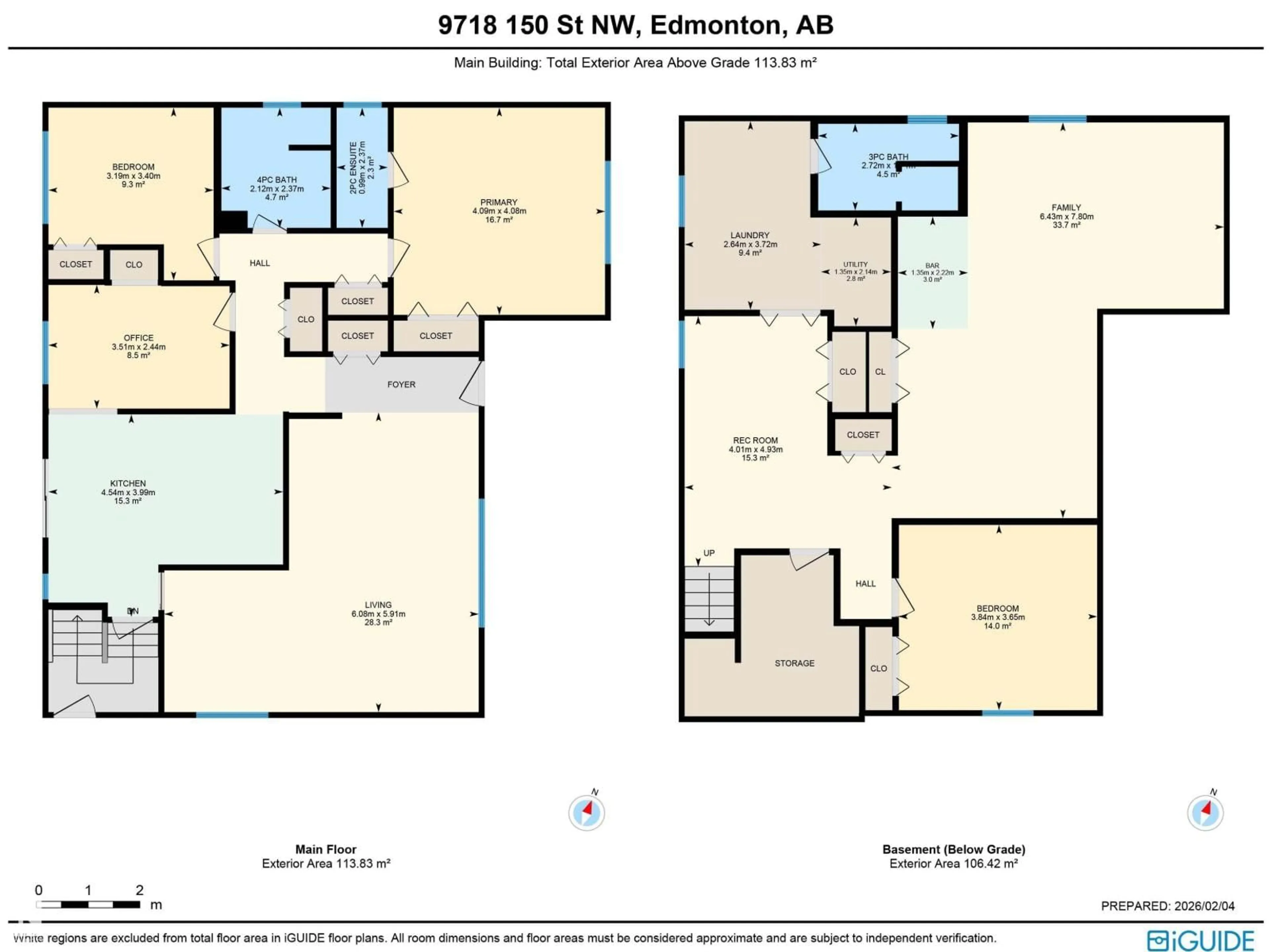 Floor plan for NW - 9718 150 ST, Edmonton Alberta T5P1N4
