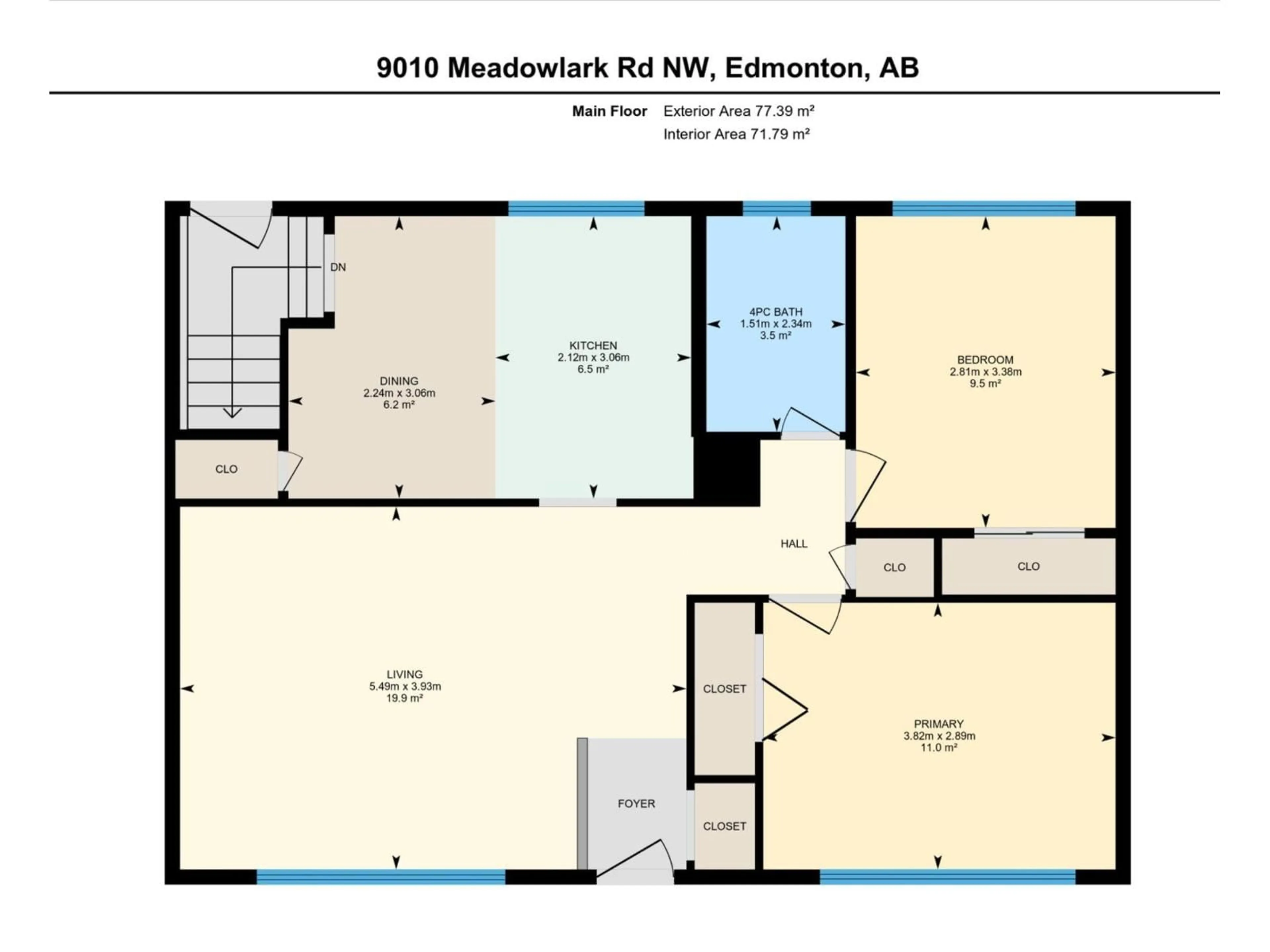 Floor plan for 9010 MEADOWLARK RD, Edmonton Alberta T5R5W8