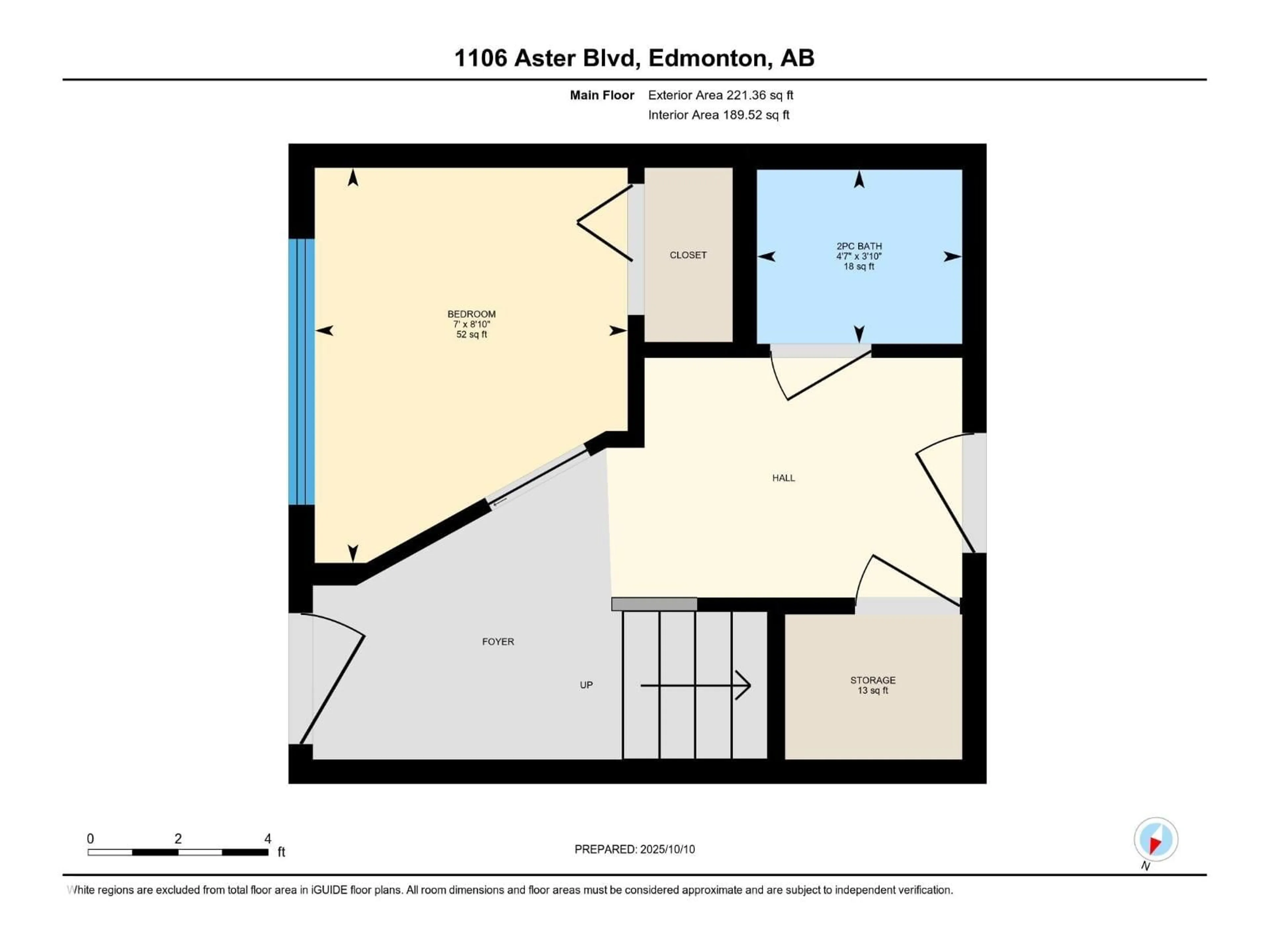 Floor plan for 1106 ASTER BV, Edmonton Alberta T6T2V2