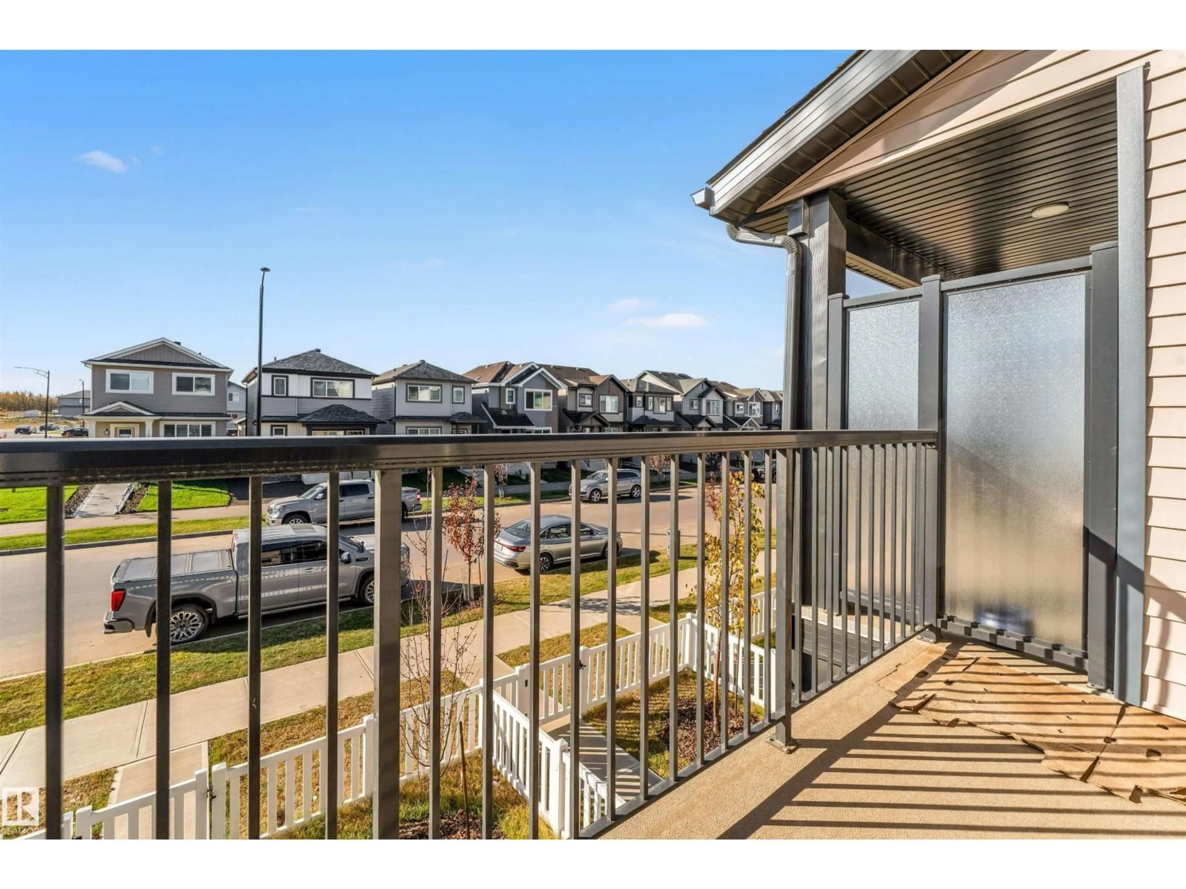 Balcony in the apartment, water/lake/river/ocean view for 1106 ASTER BV, Edmonton Alberta T6T2V2