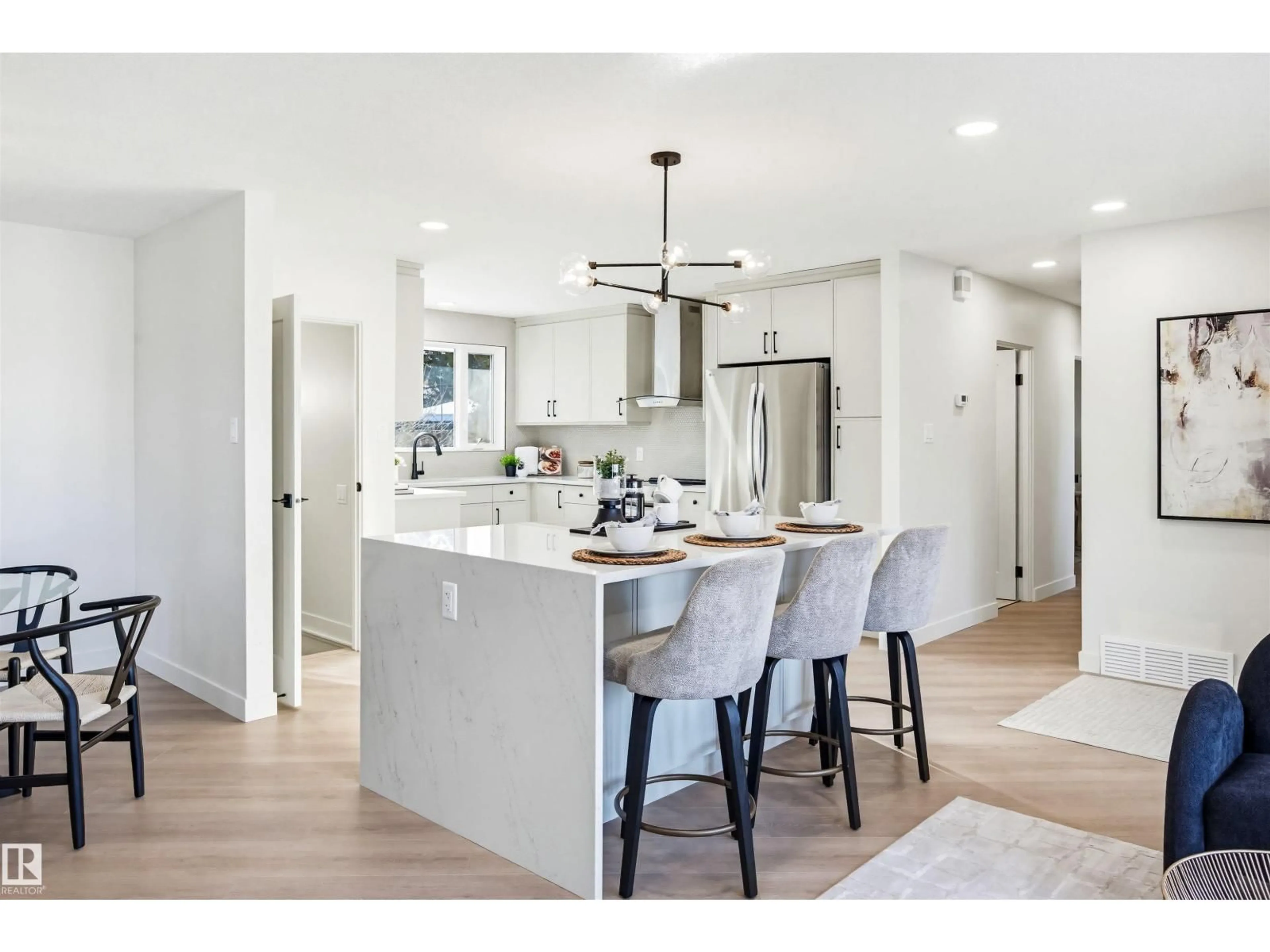 Open concept kitchen, unknown for 14503 80 AV, Edmonton Alberta T5R3K5