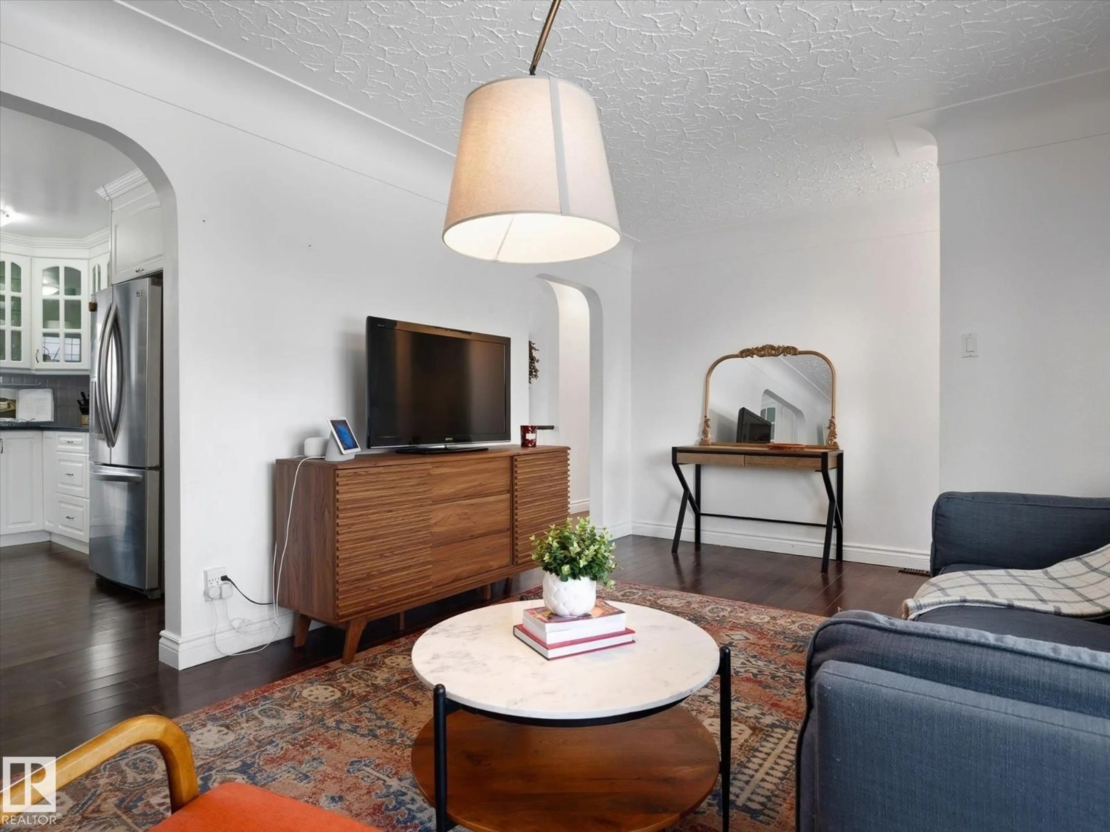 Living room with furniture, unknown for NW - 6408 84 ST, Edmonton Alberta T5B3A9