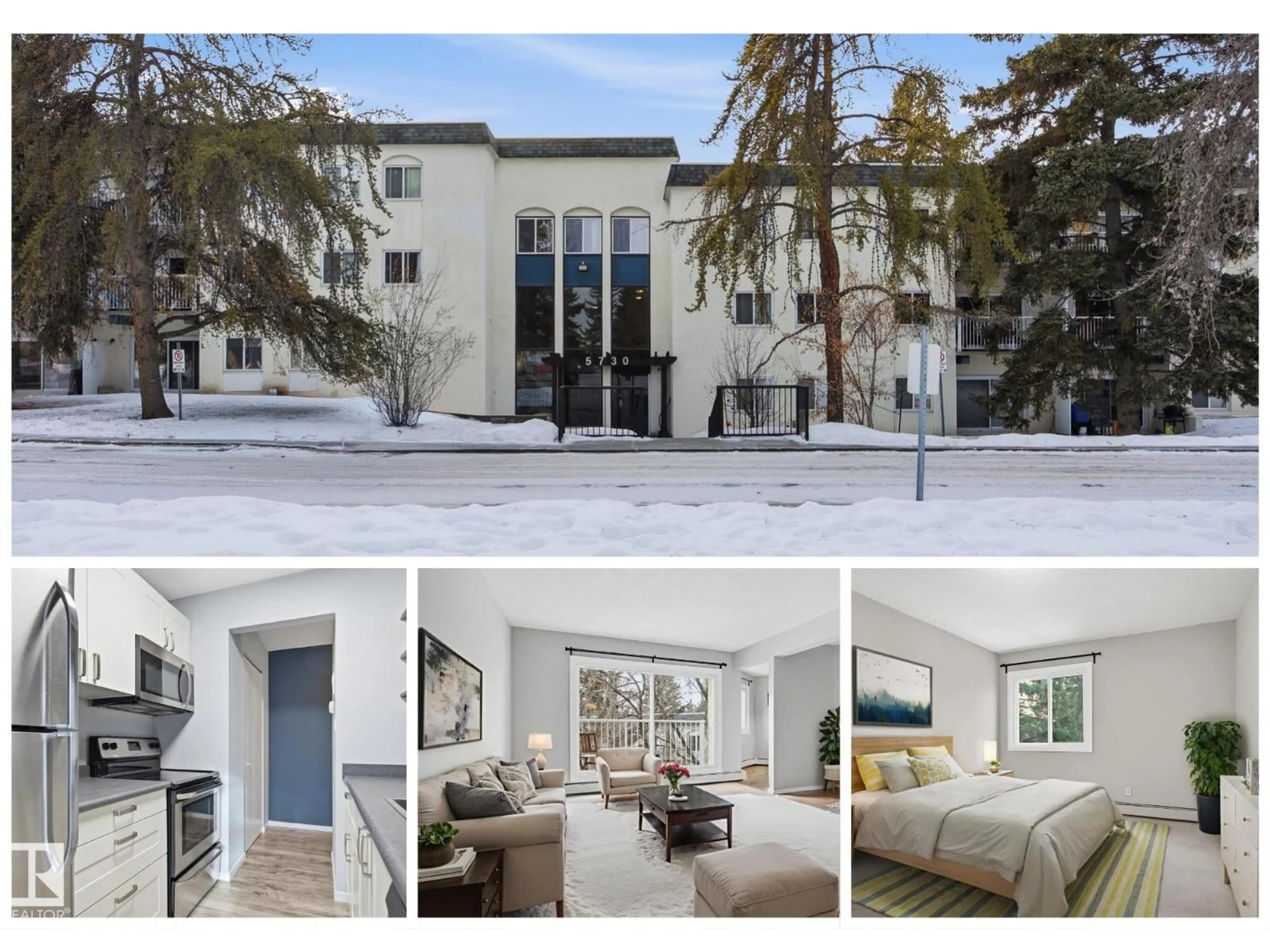 A pic from outside/outdoor area/front of a property/back of a property/a pic from drone, unknown for #308 - 5730 RIVERBEND RD, Edmonton Alberta T6H4T4