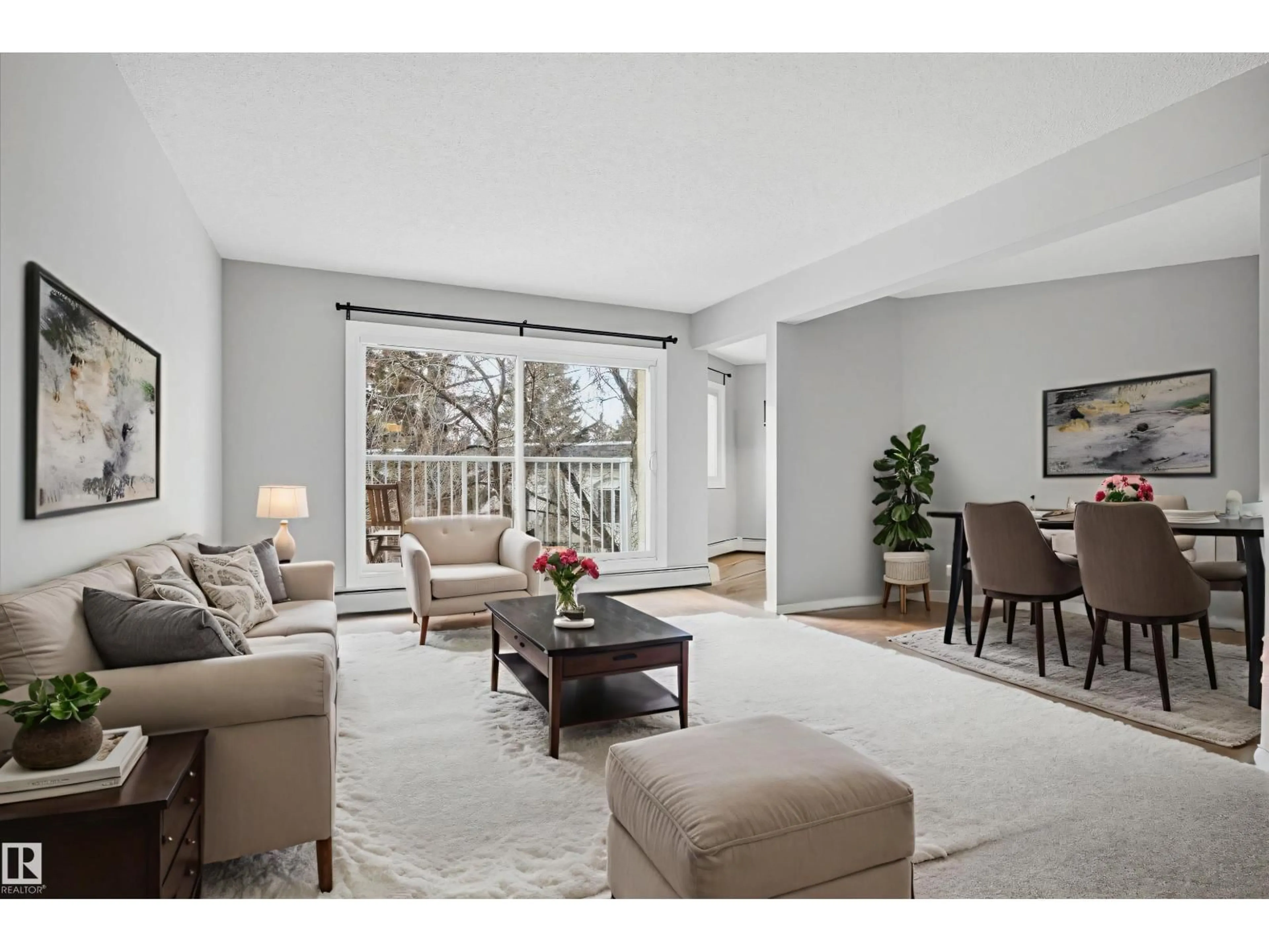 Living room with furniture, unknown for #308 - 5730 RIVERBEND RD, Edmonton Alberta T6H4T4