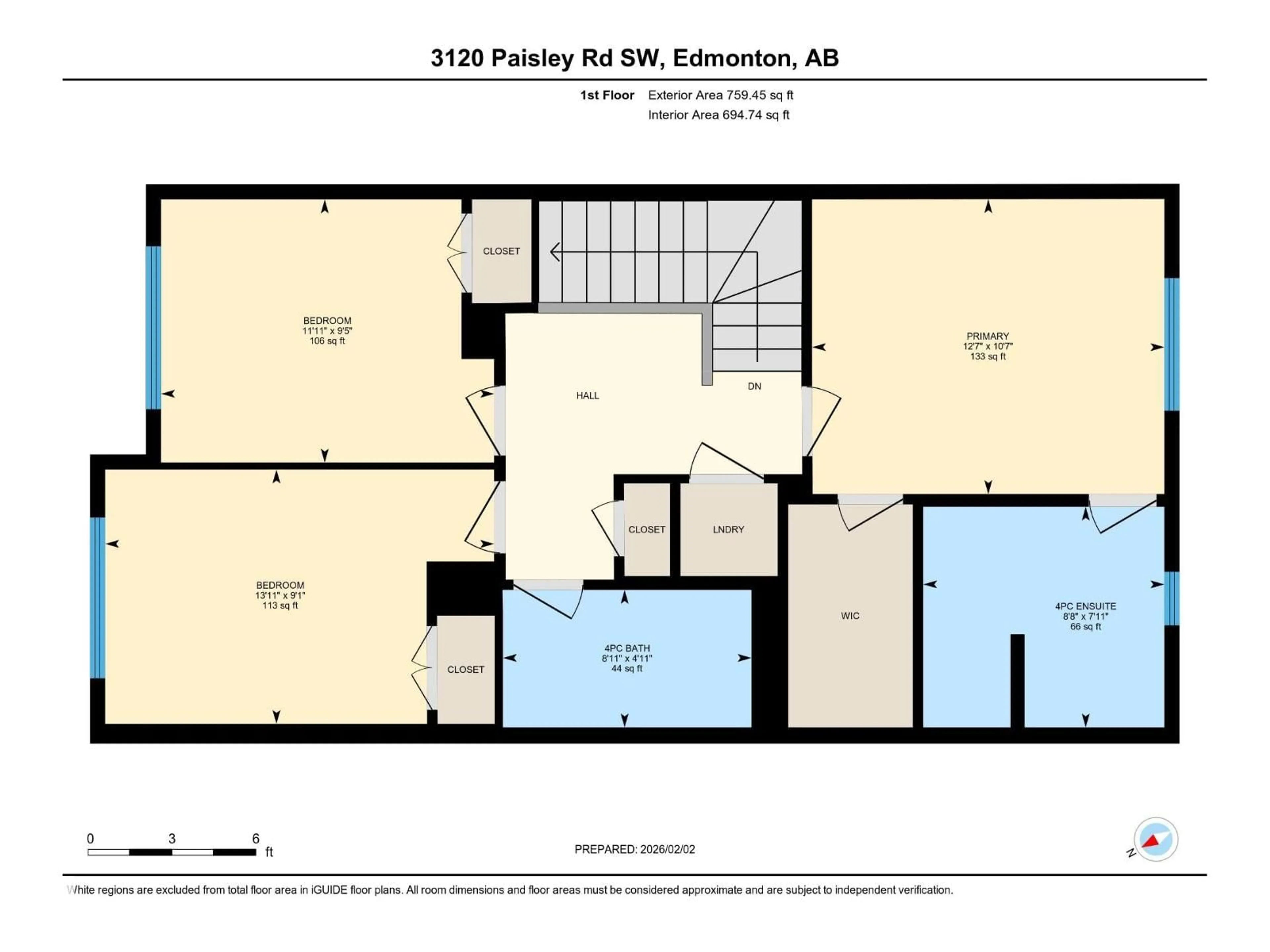 Floor plan for 3120 PAISLEY RD, Edmonton Alberta T6W2W8
