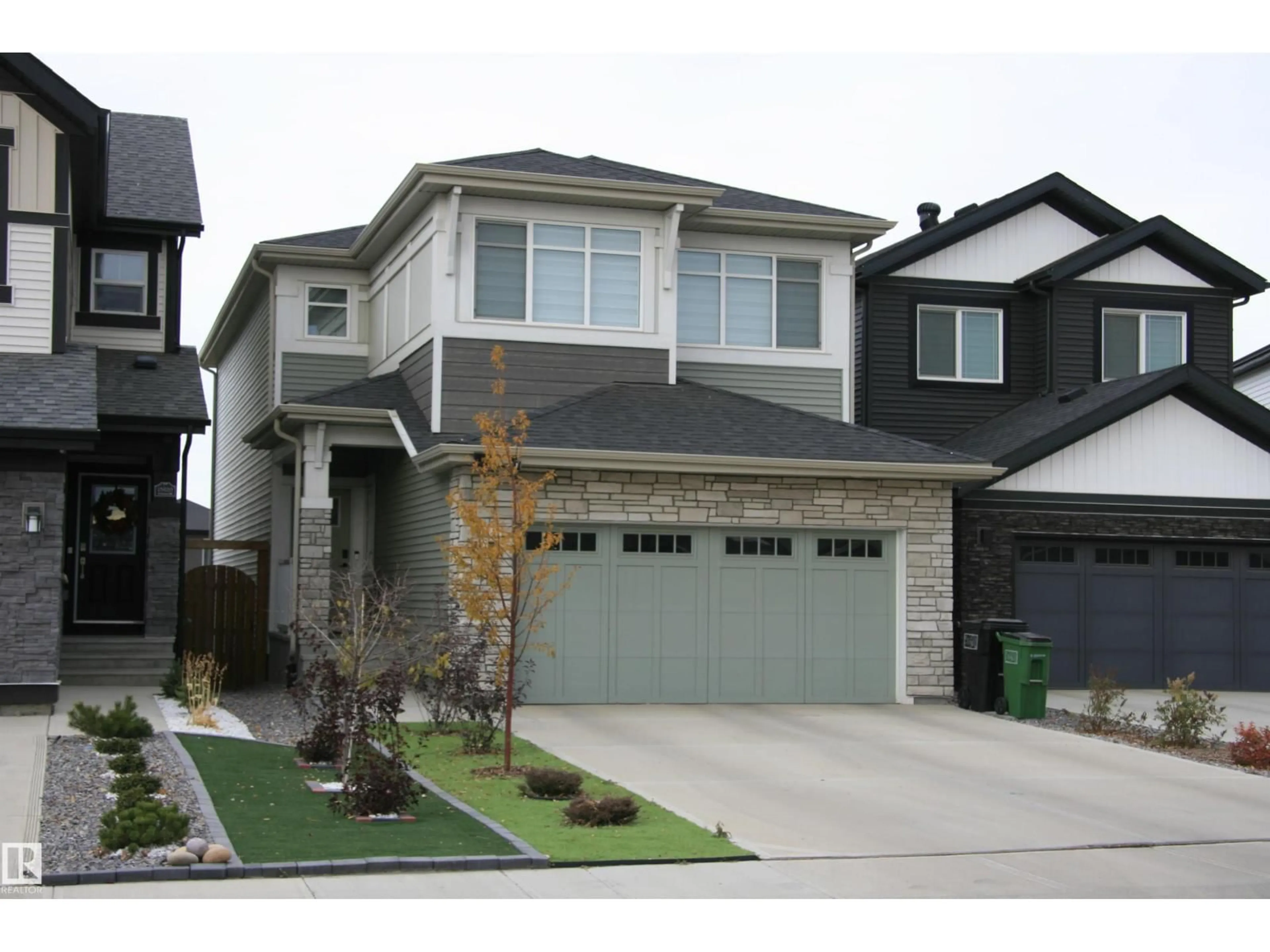 Home with vinyl exterior material, street for SW - 15816 29 AV, Edmonton Alberta T5W4X4