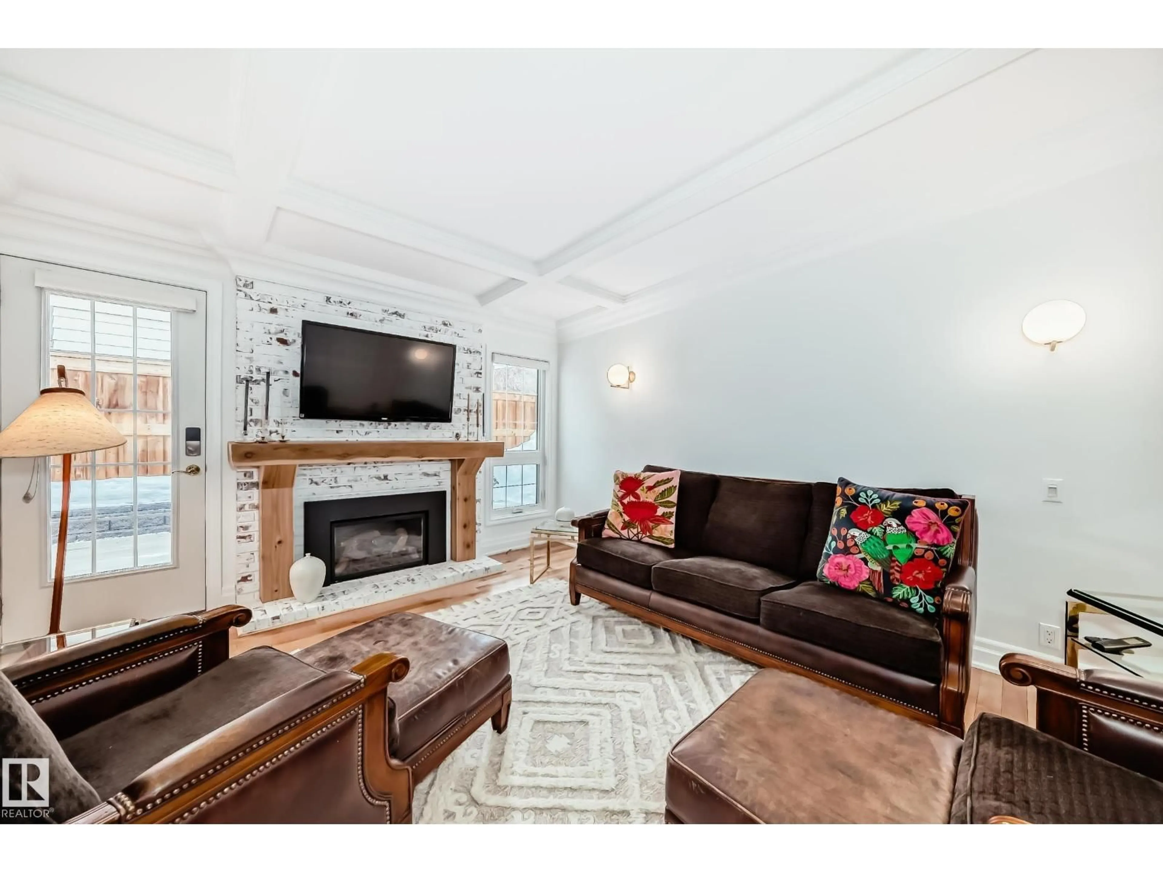 Living room with furniture, unknown for 18 MORGAN CR, St. Albert Alberta T8N2E2