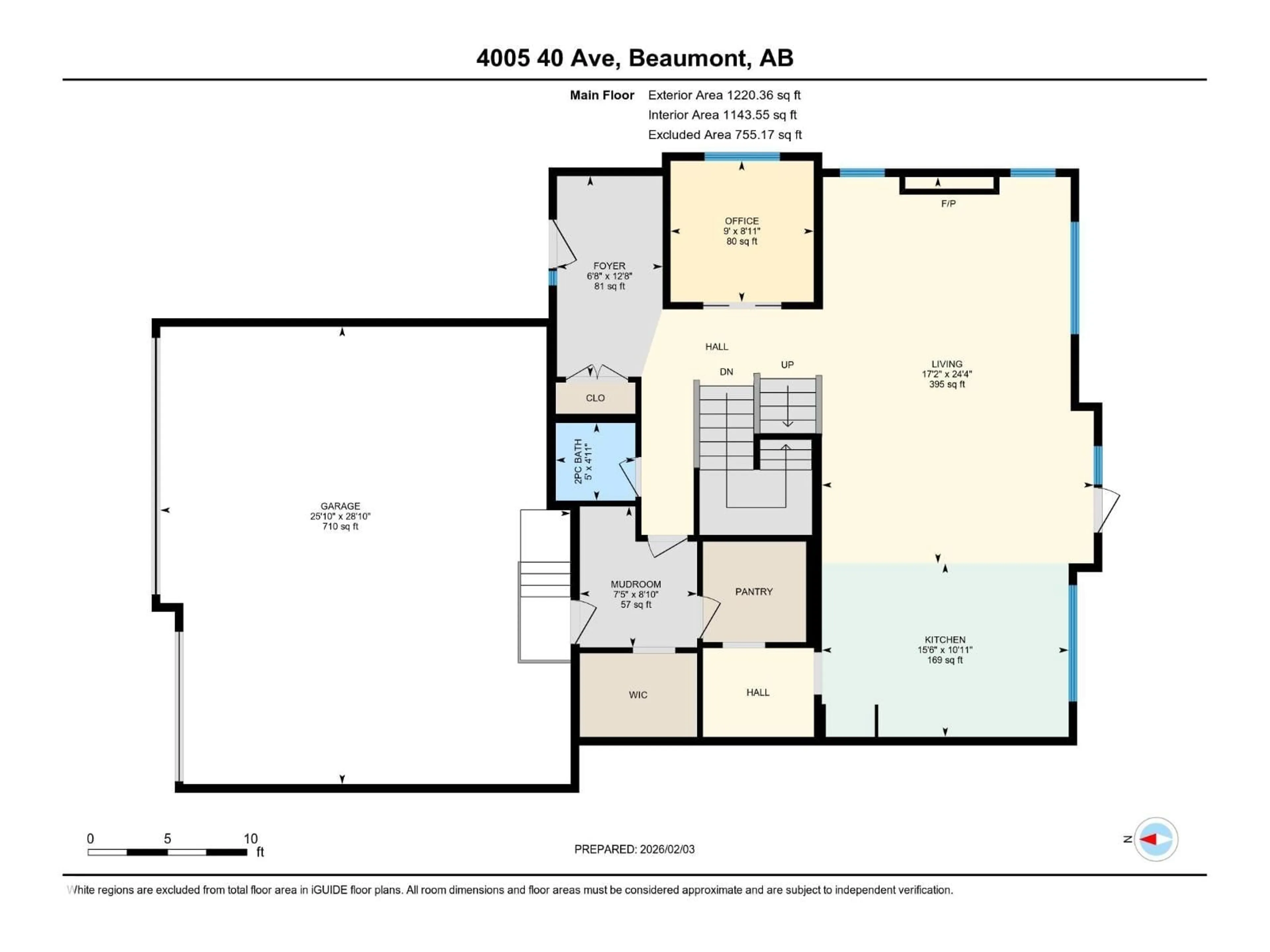 Floor plan for 4005 40 AVE, Beaumont Alberta T4X3C1