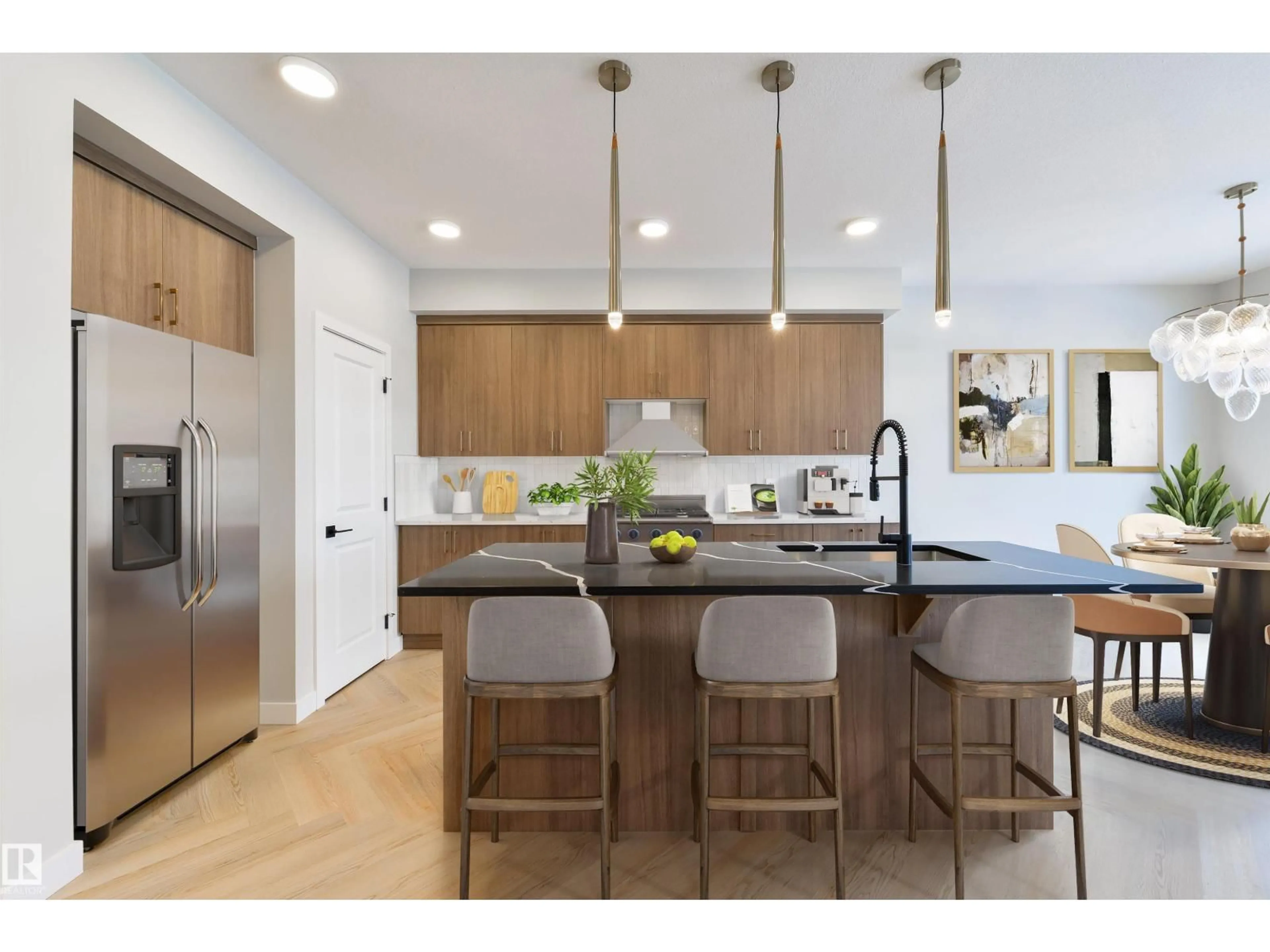 Open concept kitchen, unknown for 5 COBBLESTONE GA, Spruce Grove Alberta T7X4E4