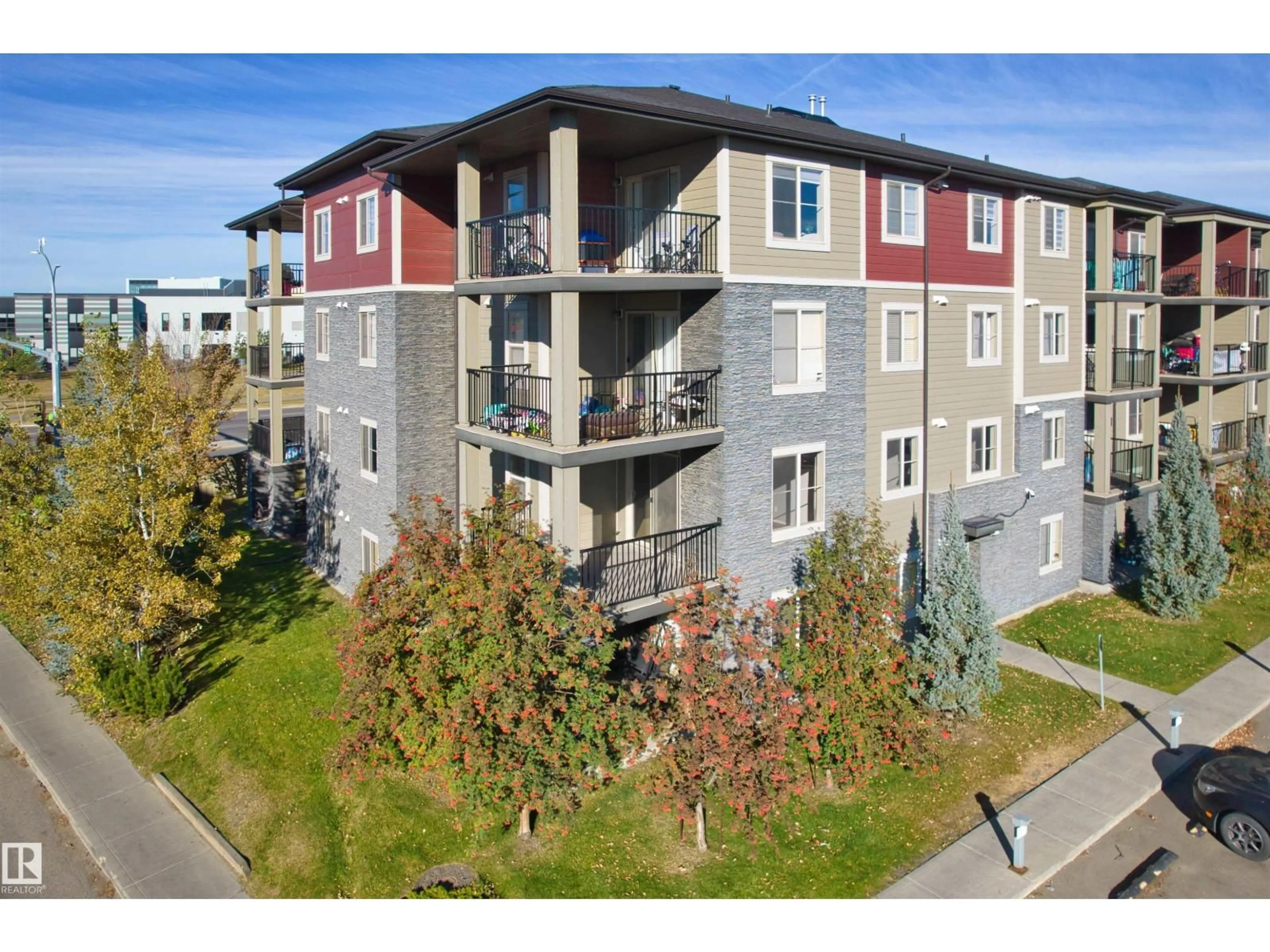 A pic from outside/outdoor area/front of a property/back of a property/a pic from drone, unknown for 202 - 3315 JAMES MOWATT TR, Edmonton Alberta T6W3L9