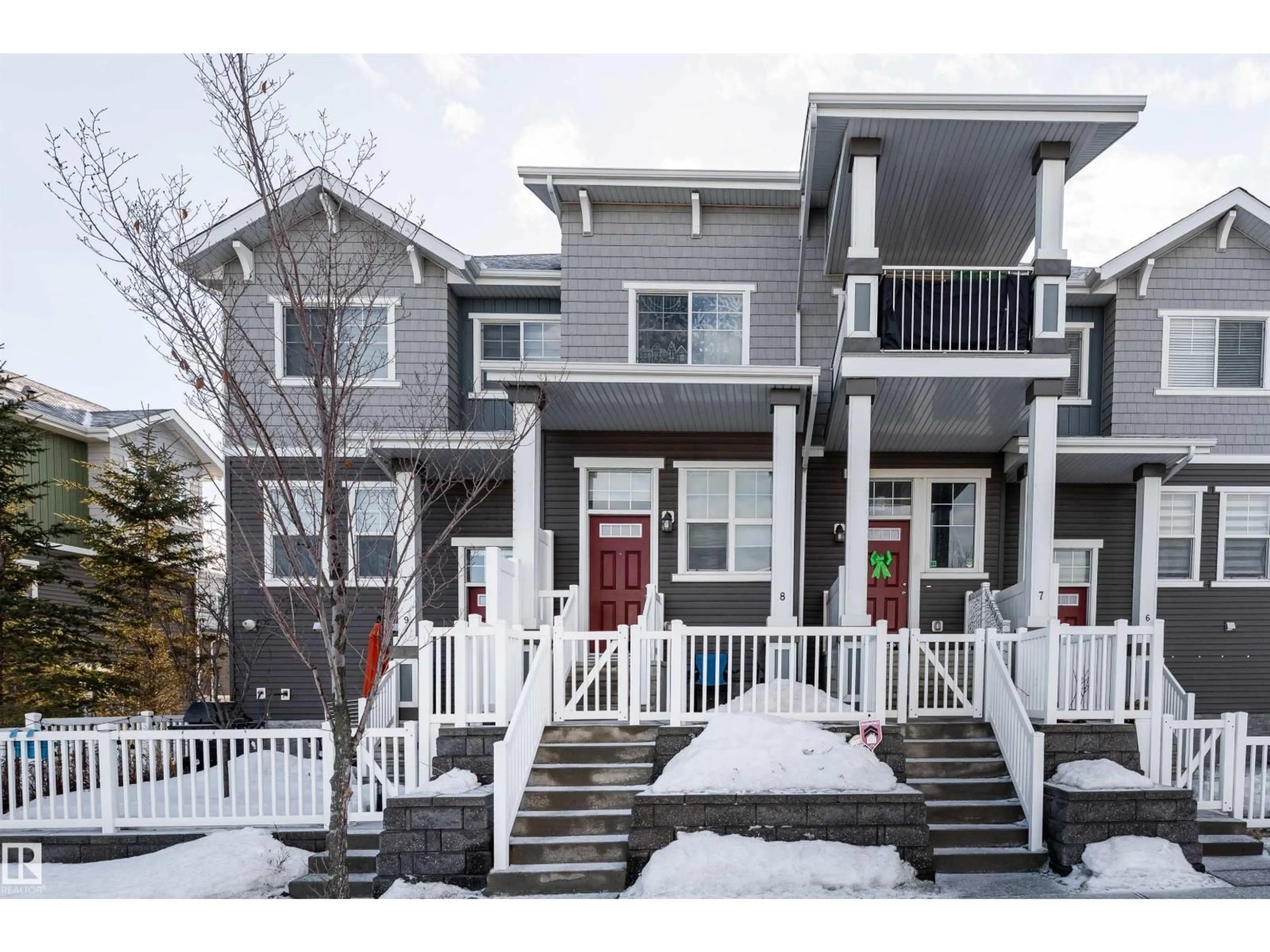 Home with vinyl exterior material, street for 8 - 7385 EDGEMONT WY, Edmonton Alberta T6M0R9