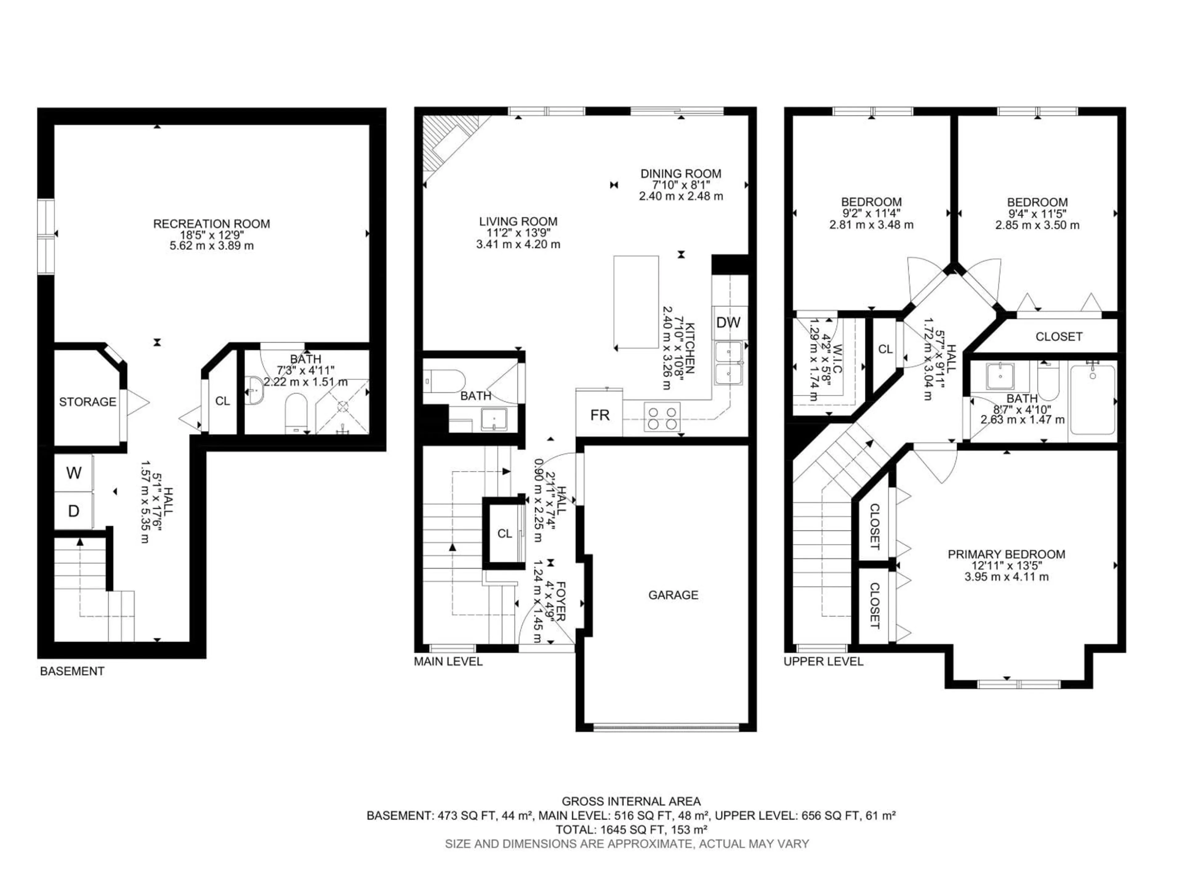Floor plan for 2004 - 64 GRANTHAM CO, Edmonton Alberta T5T6R9