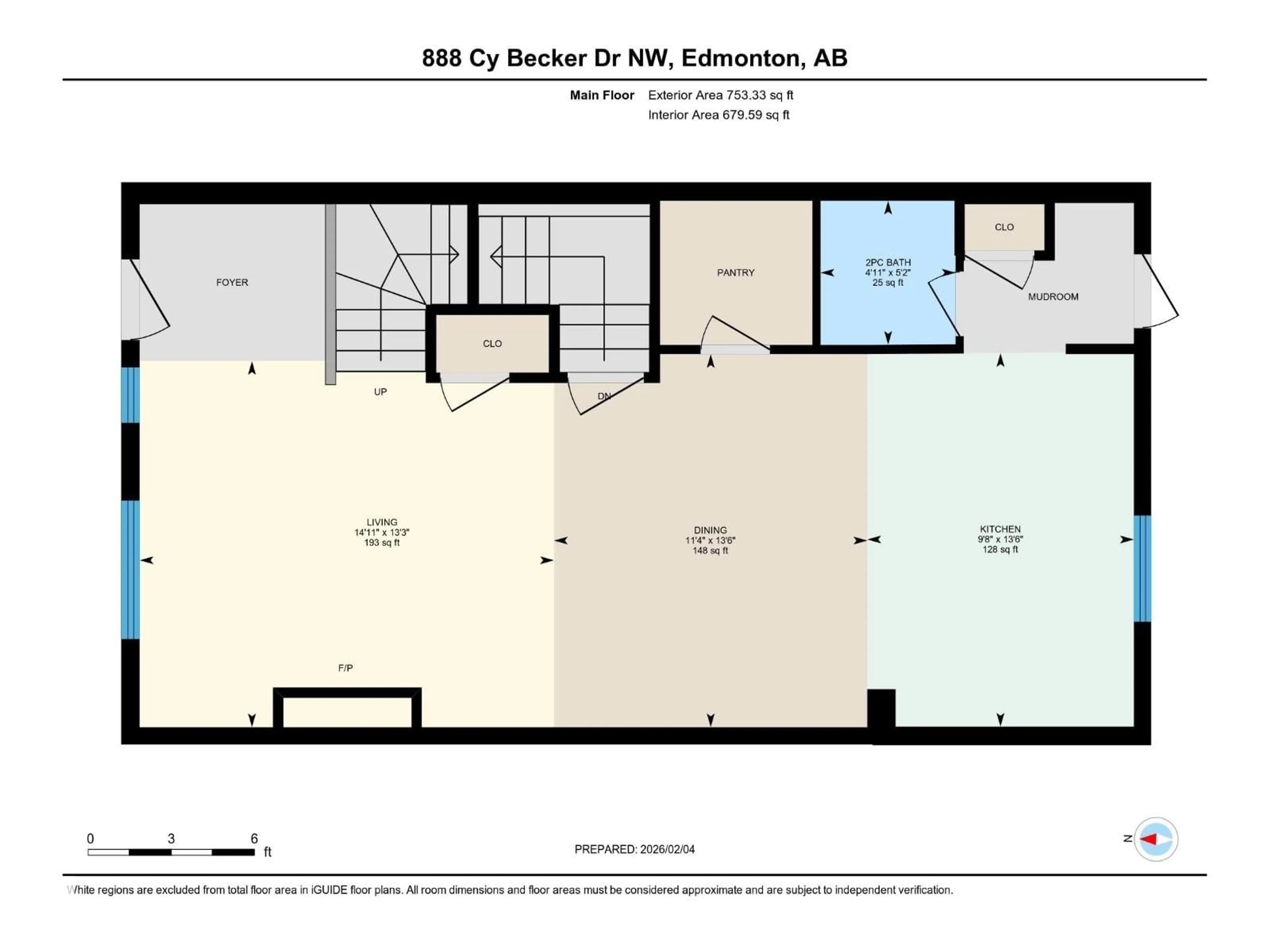 Floor plan for 888 CY BECKER DR, Edmonton Alberta T5Y3P3