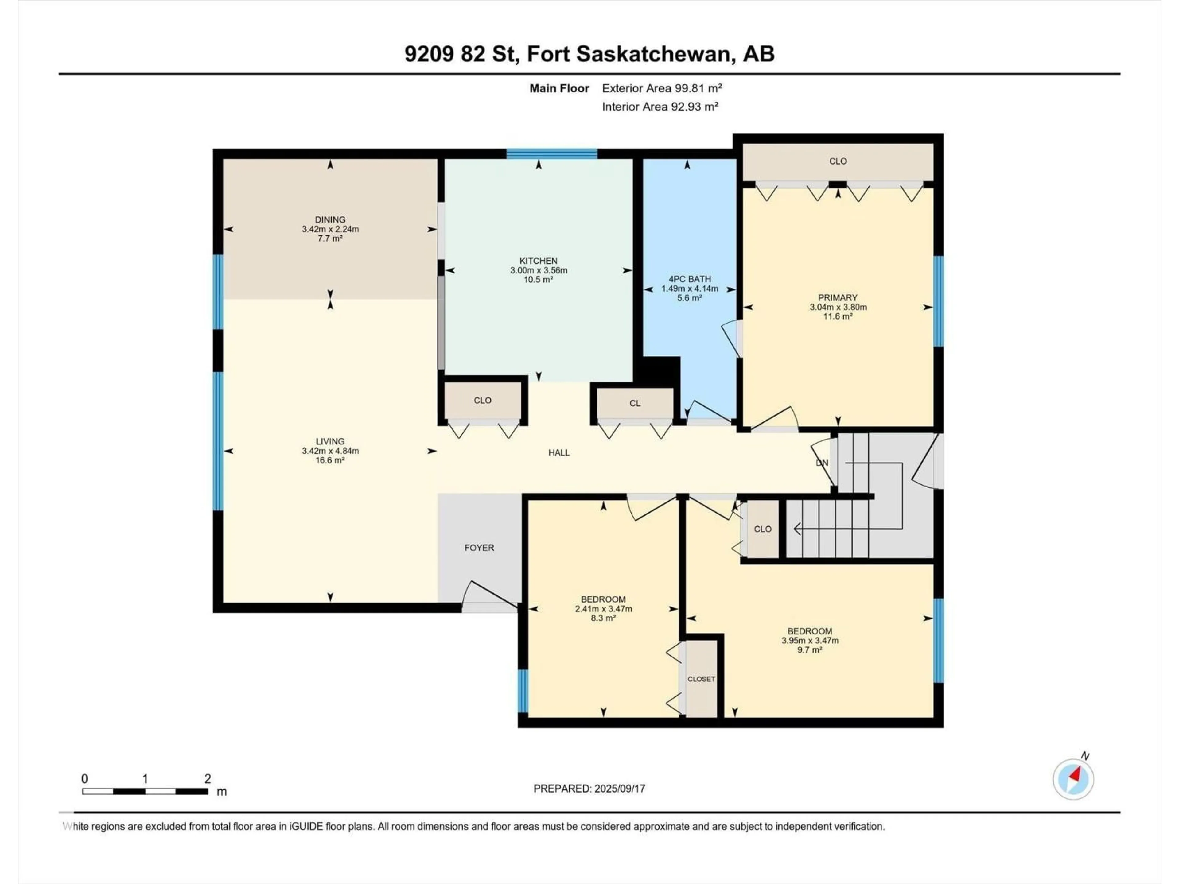 Floor plan for 9209 82 ST, Fort Saskatchewan Alberta T8L3R1