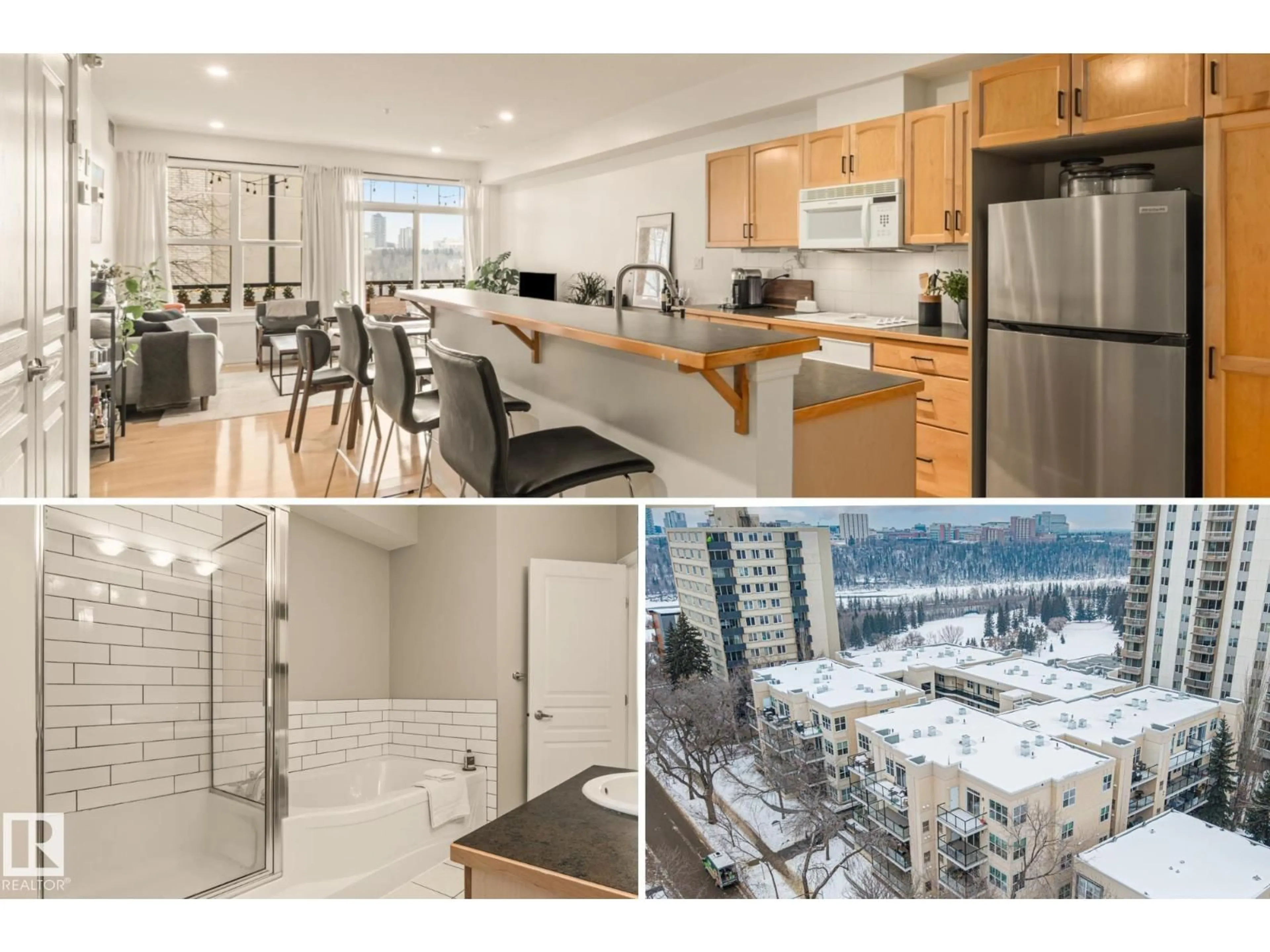 Open concept kitchen, unknown for #204 - 9828 112 ST NW, Edmonton Alberta T5K1L4