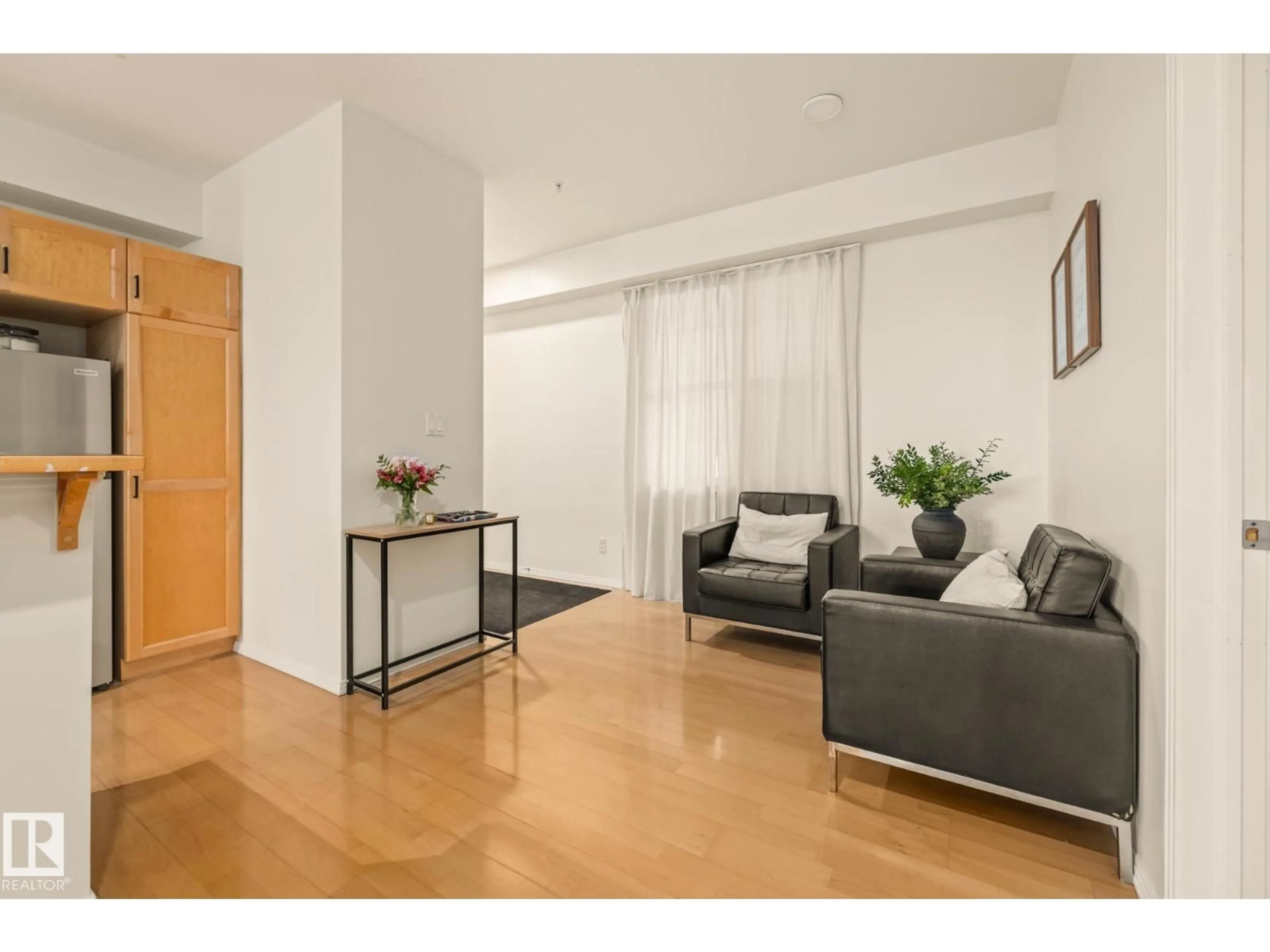 Living room with furniture, unknown for #204 - 9828 112 ST NW, Edmonton Alberta T5K1L4