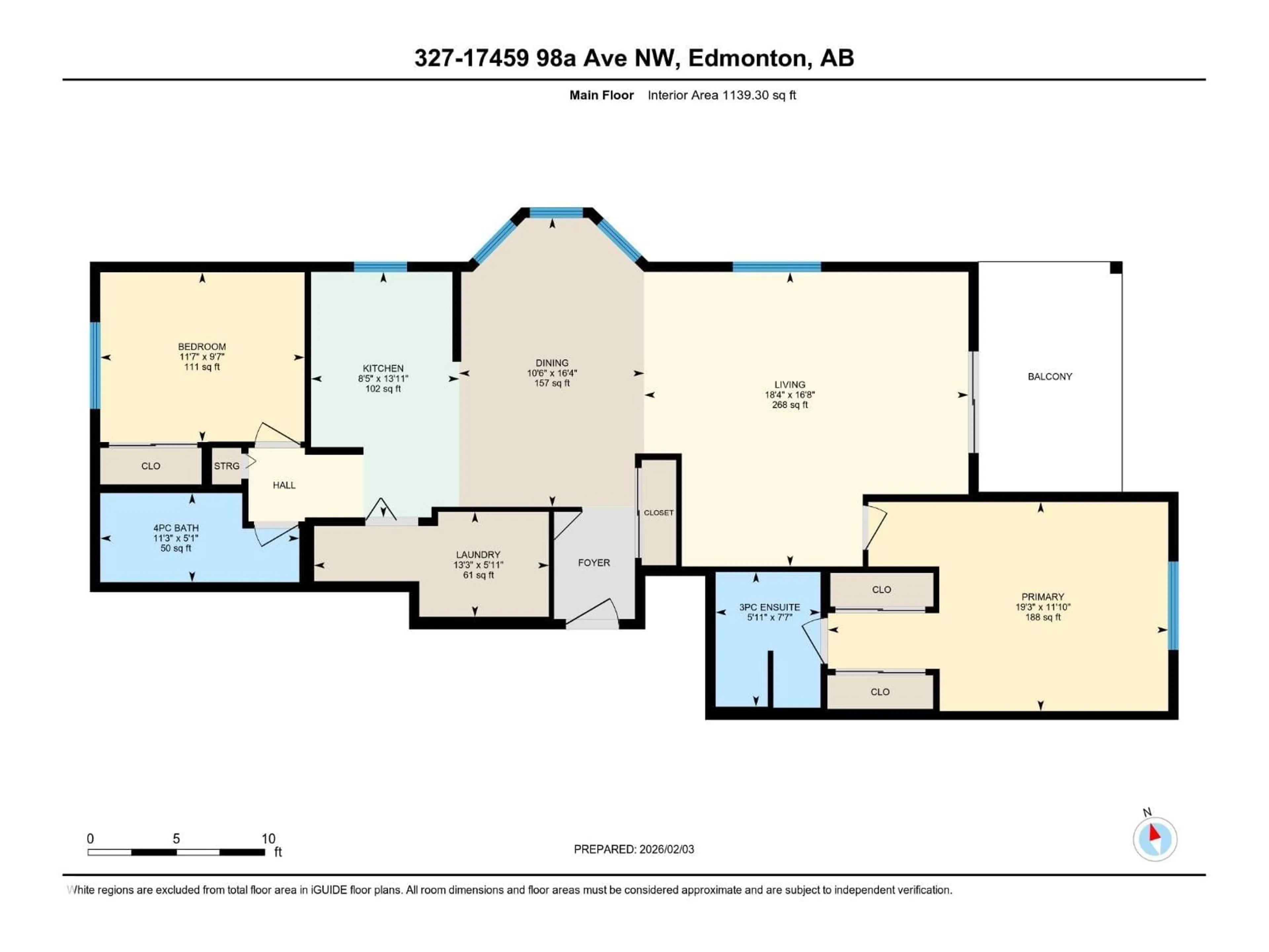 Floor plan for #327 - 17459 98A AV, Edmonton Alberta T5T6H8