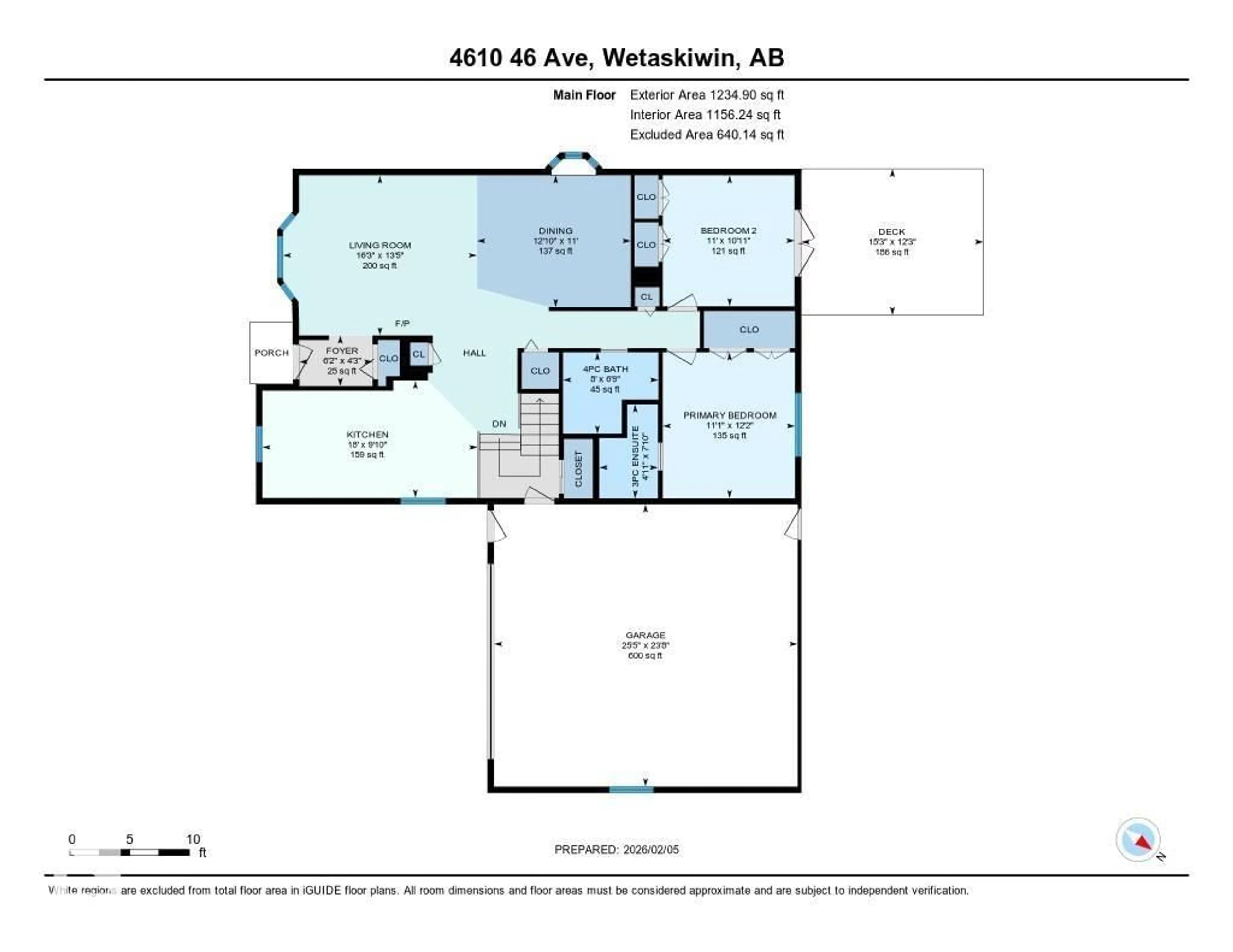 Floor plan for 4610 46 AV, Wetaskiwin Alberta T9A0H2