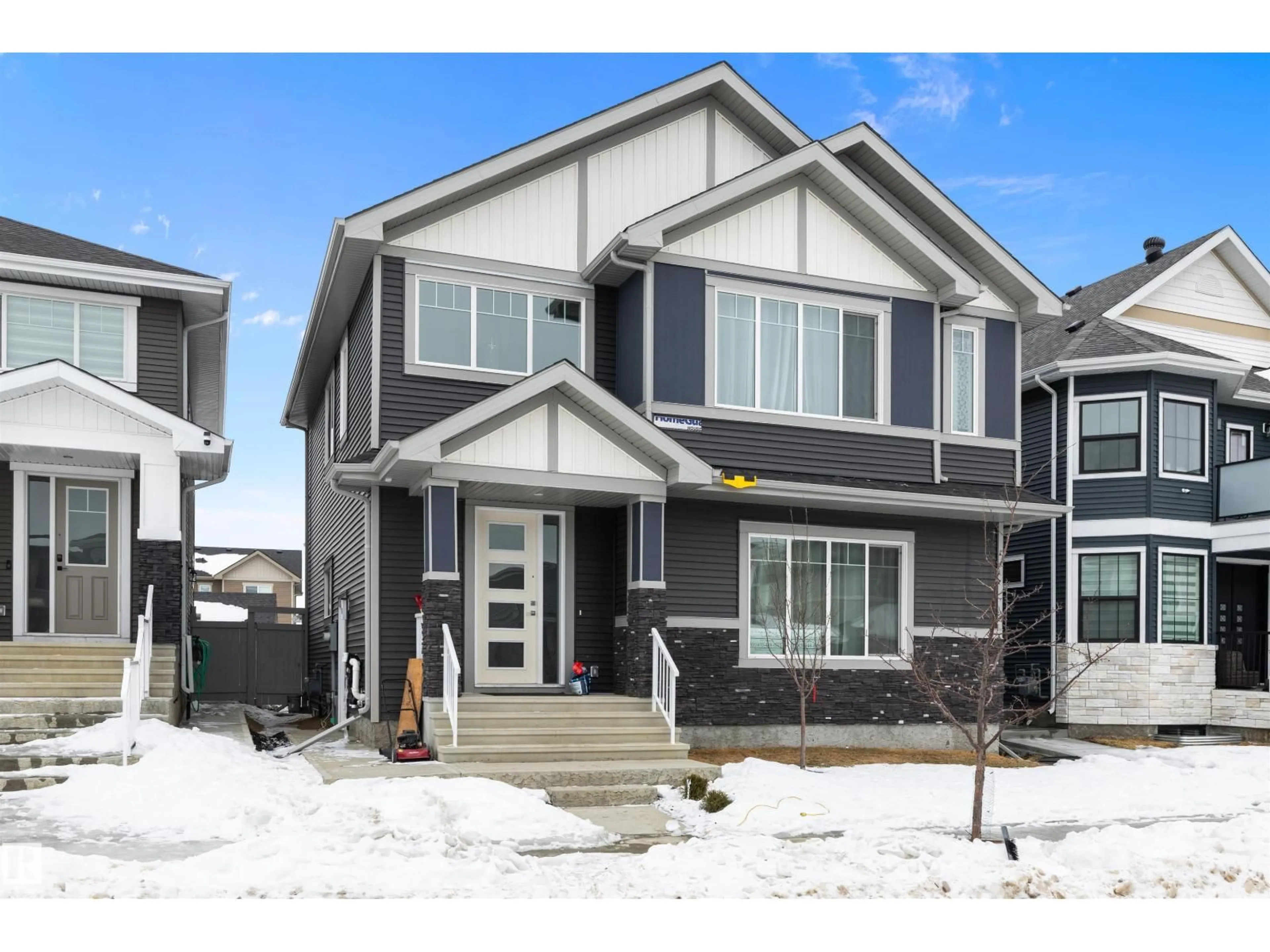 Home with vinyl exterior material, street for 4223 VETERANS WY, Edmonton Alberta T5E6W7