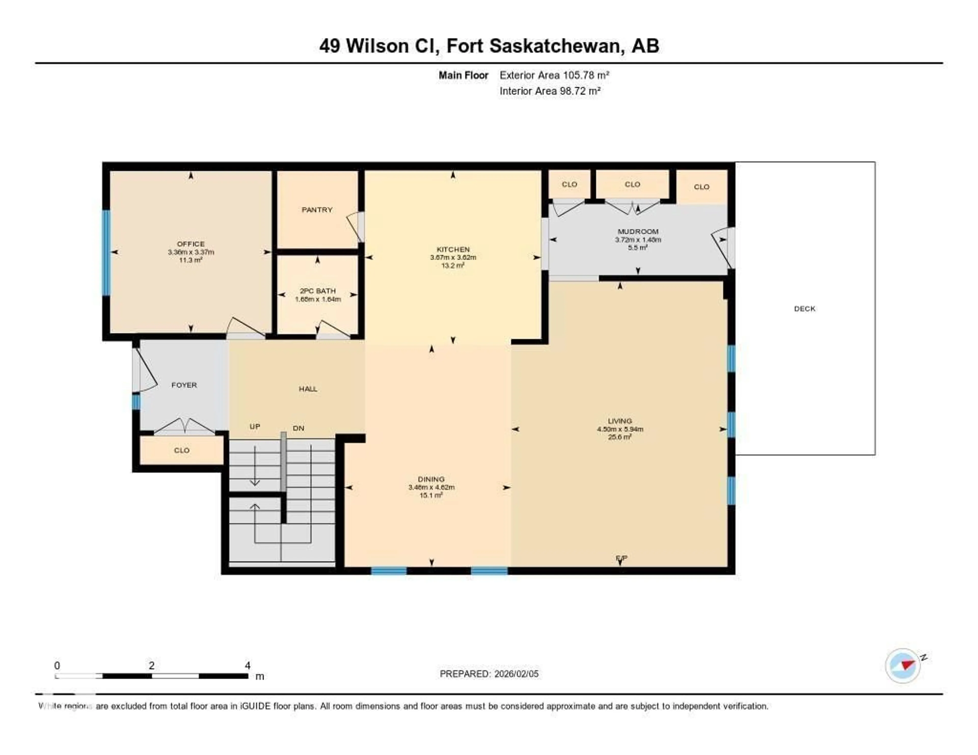 Floor plan for 49 WILSON CL, Fort Saskatchewan Alberta T8L0W7