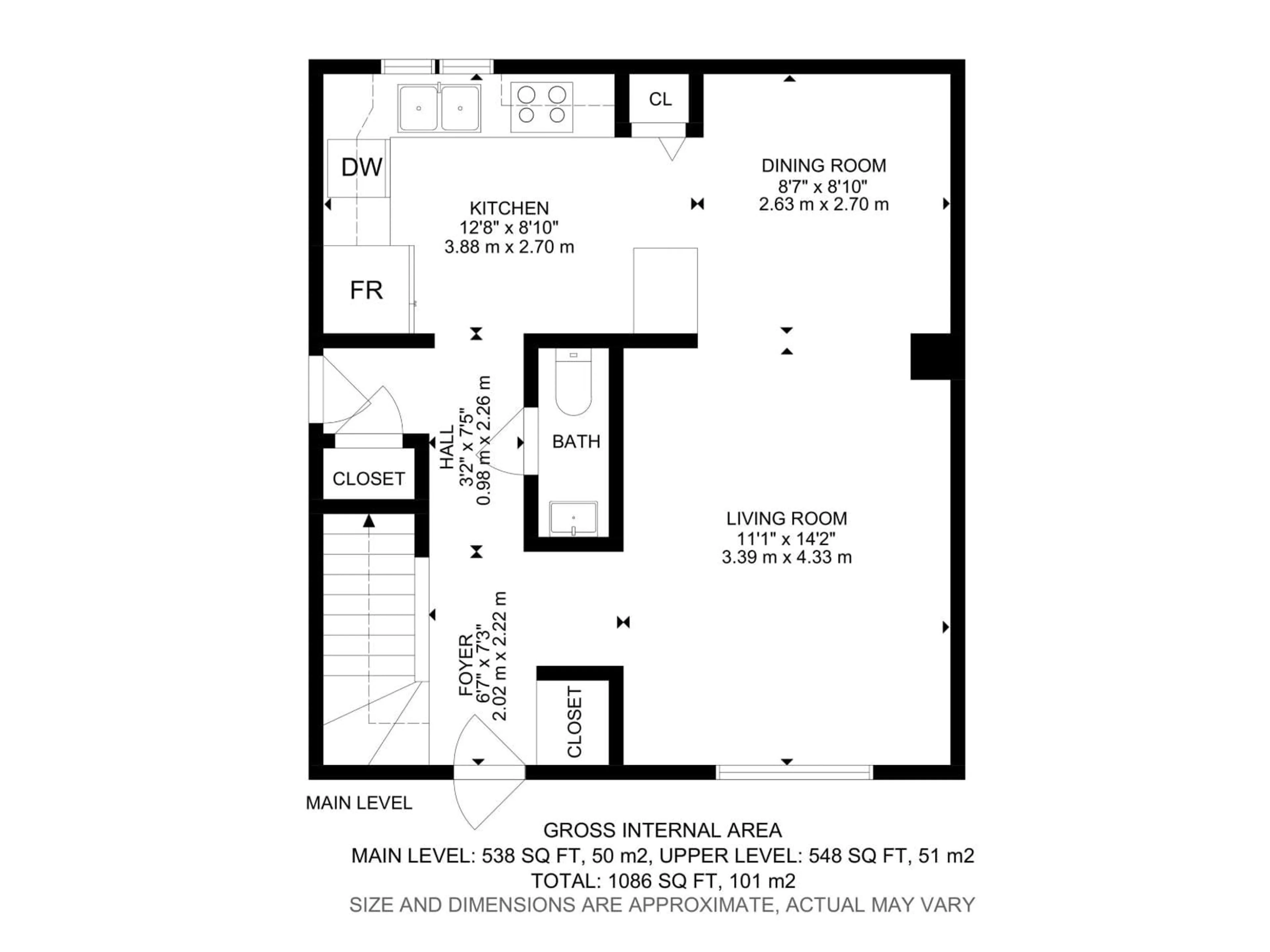 Floor plan for 13251 47 ST, Edmonton Alberta T5A3L5