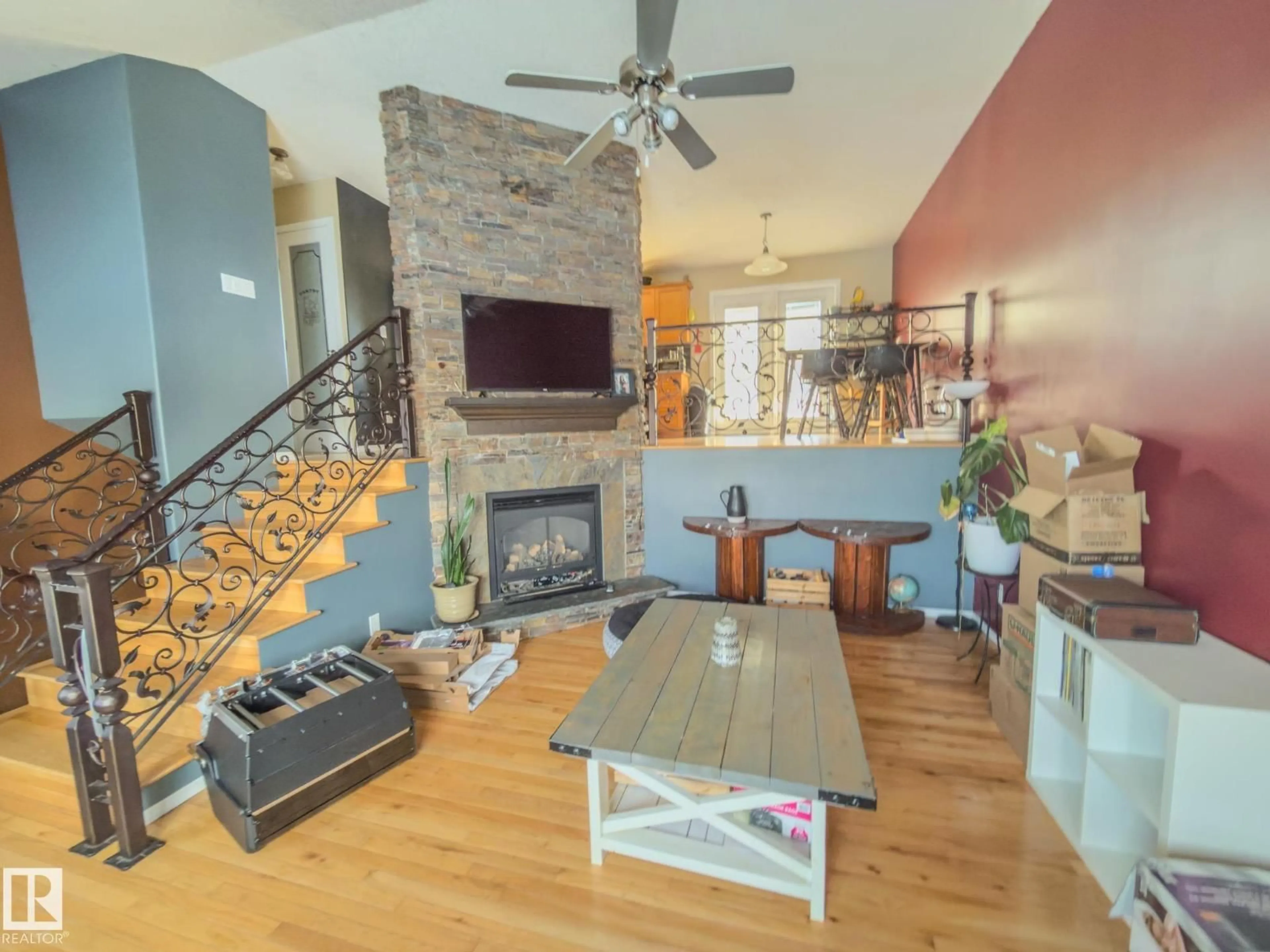 Living room with furniture, unknown for 3802 42 AV, Bonnyville Town Alberta T9N2J9