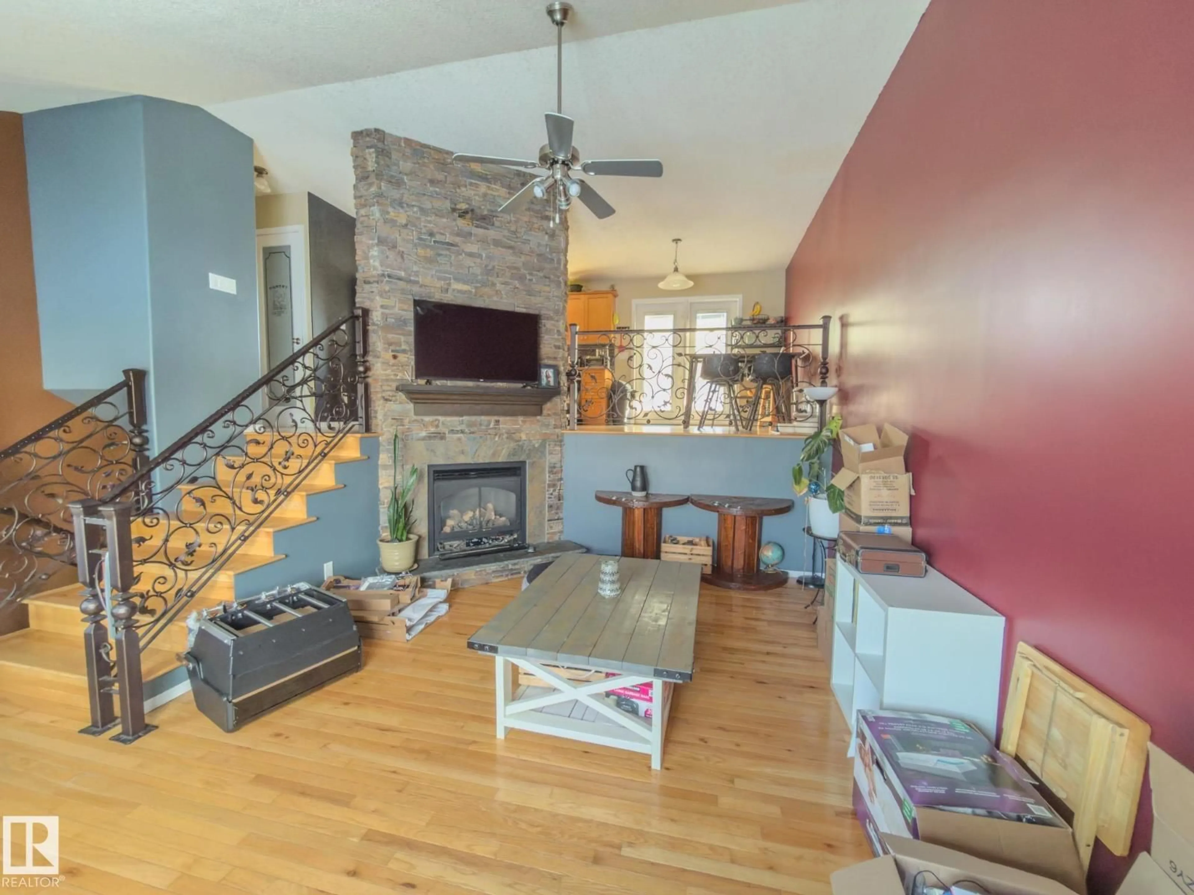 Living room with furniture, unknown for 3802 42 AV, Bonnyville Town Alberta T9N2J9