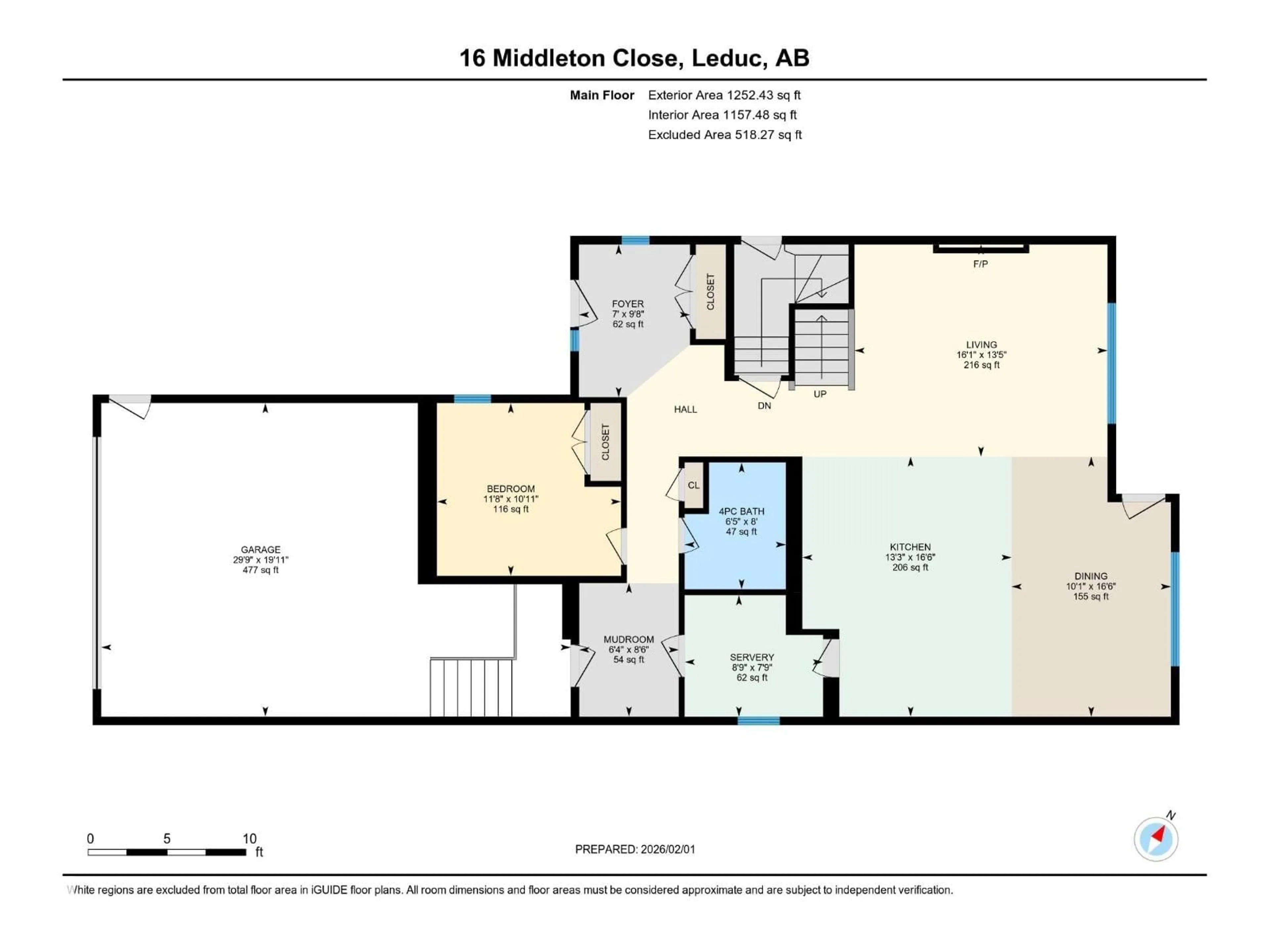Floor plan for 16 MIDDLETON CL, Leduc Alberta T9E0E3