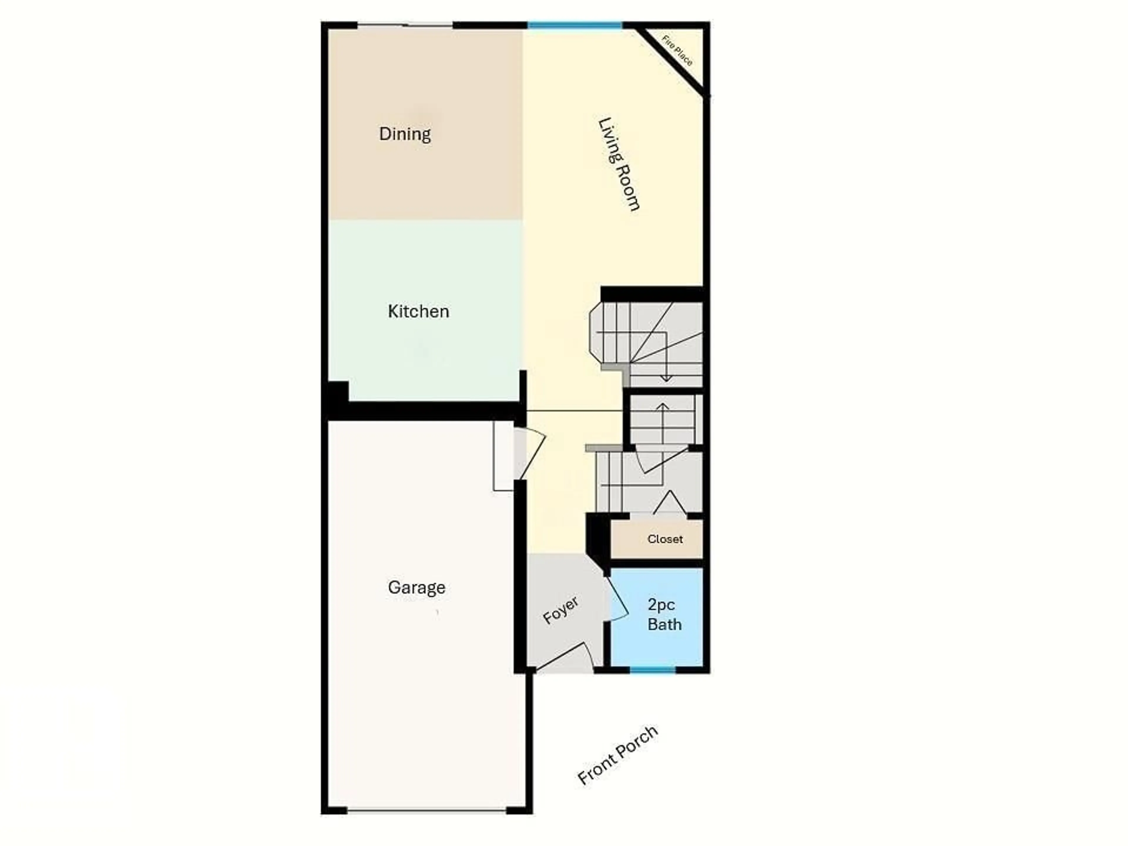 Floor plan for NW - 5424 204 ST, Edmonton Alberta T6M2Z1