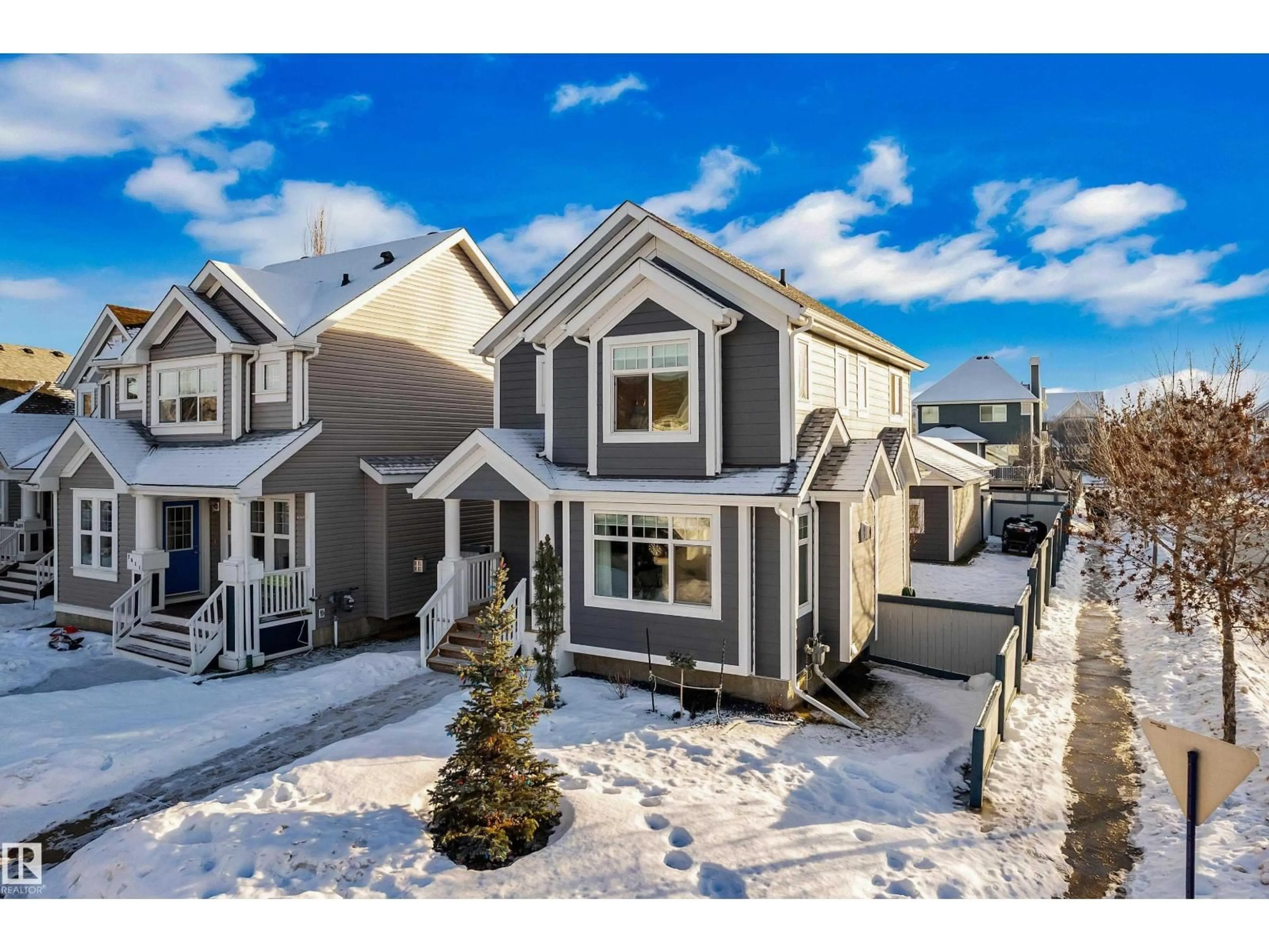 A pic from outside/outdoor area/front of a property/back of a property/a pic from drone, street for SW - 7613 16 AV, Edmonton Alberta T6X1M3