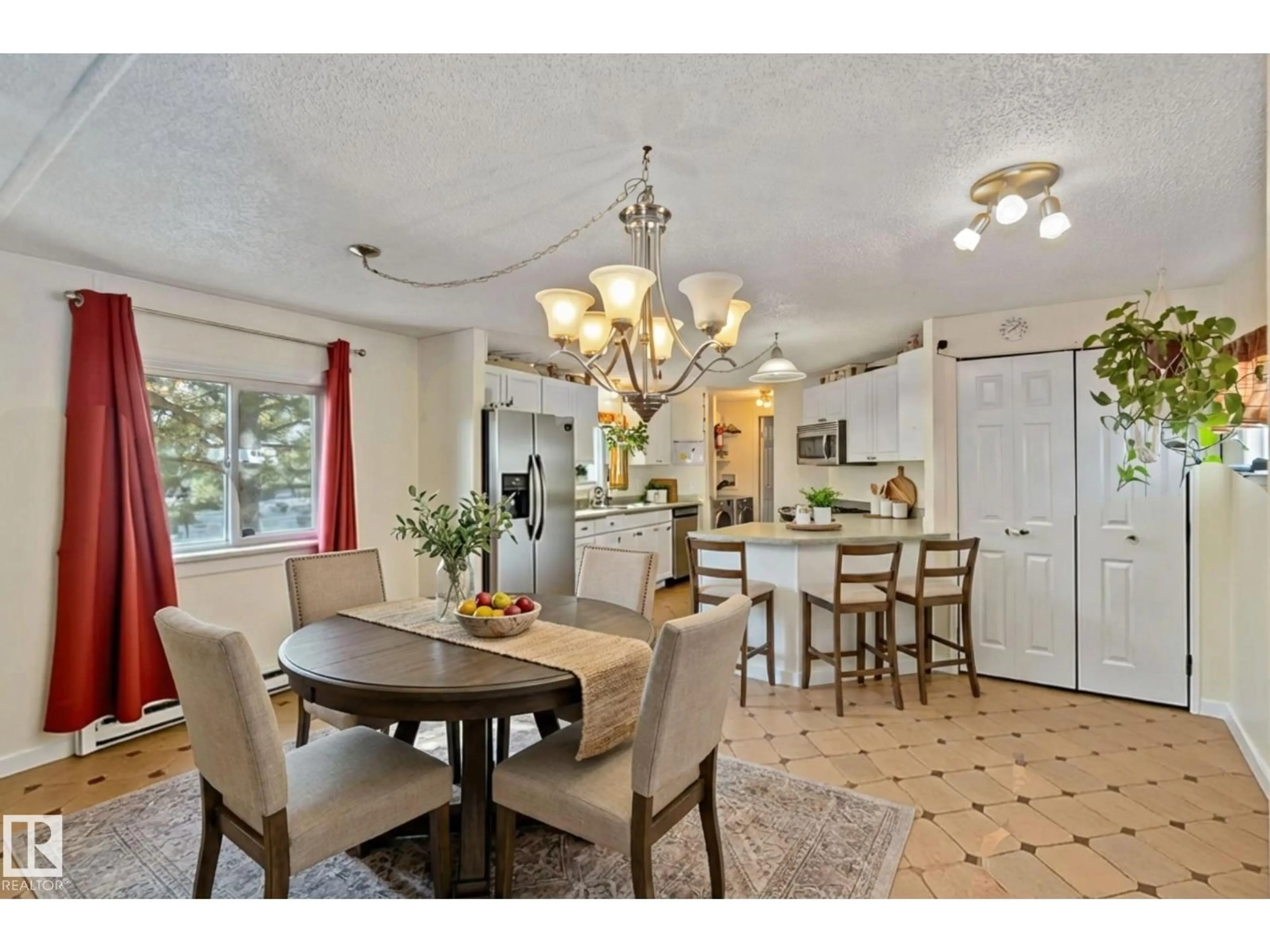 Dining room, ceramic/tile floor for NW - 1837 OAK CO, Edmonton Alberta T5S1T6