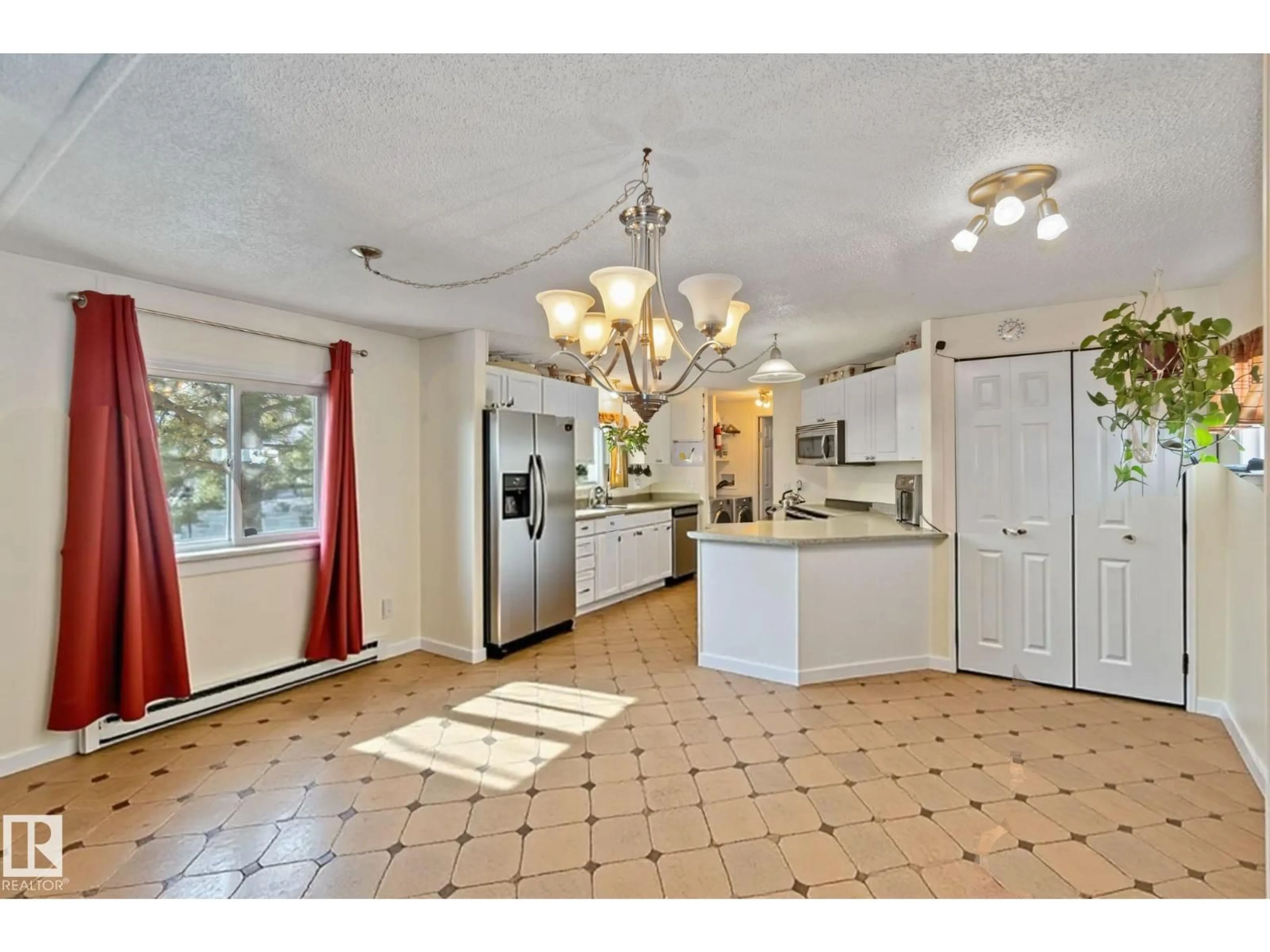 Open concept kitchen, ceramic/tile floor for NW - 1837 OAK CO, Edmonton Alberta T5S1T6