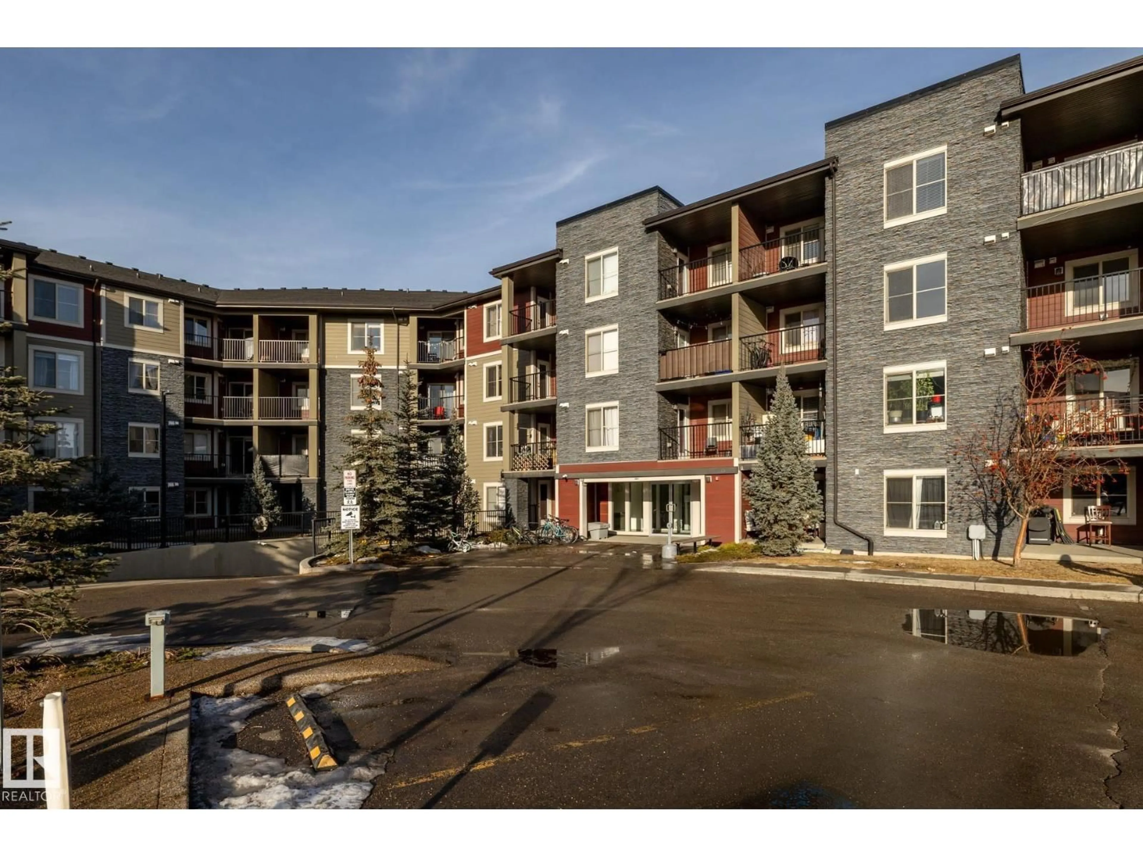 A pic from outside/outdoor area/front of a property/back of a property/a pic from drone, unknown for 433 - 3315 JAMES MOWATT TR, Edmonton Alberta T6W3L9