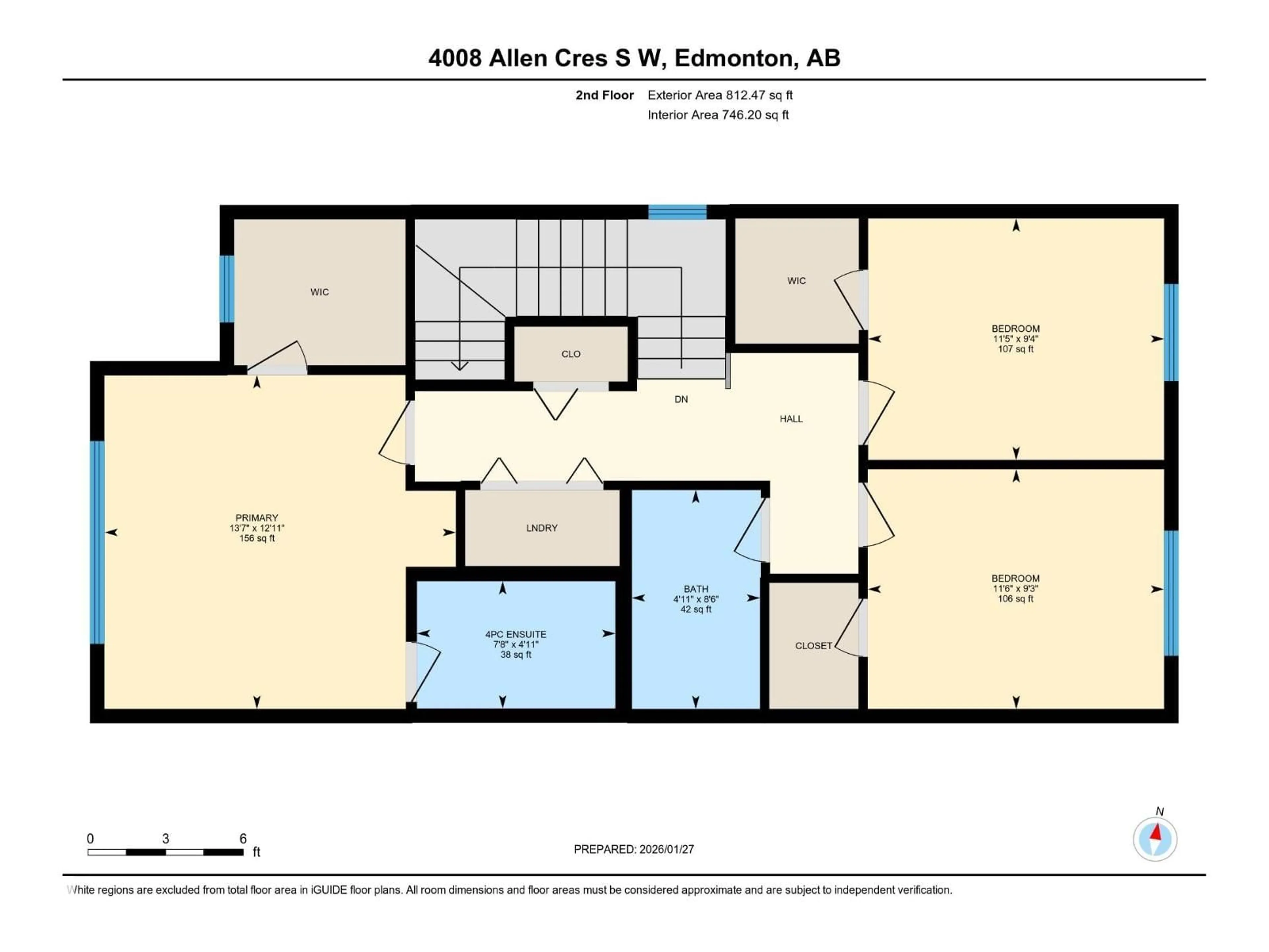 Floor plan for 4008 ALLAN CR, Edmonton Alberta T6W2K2