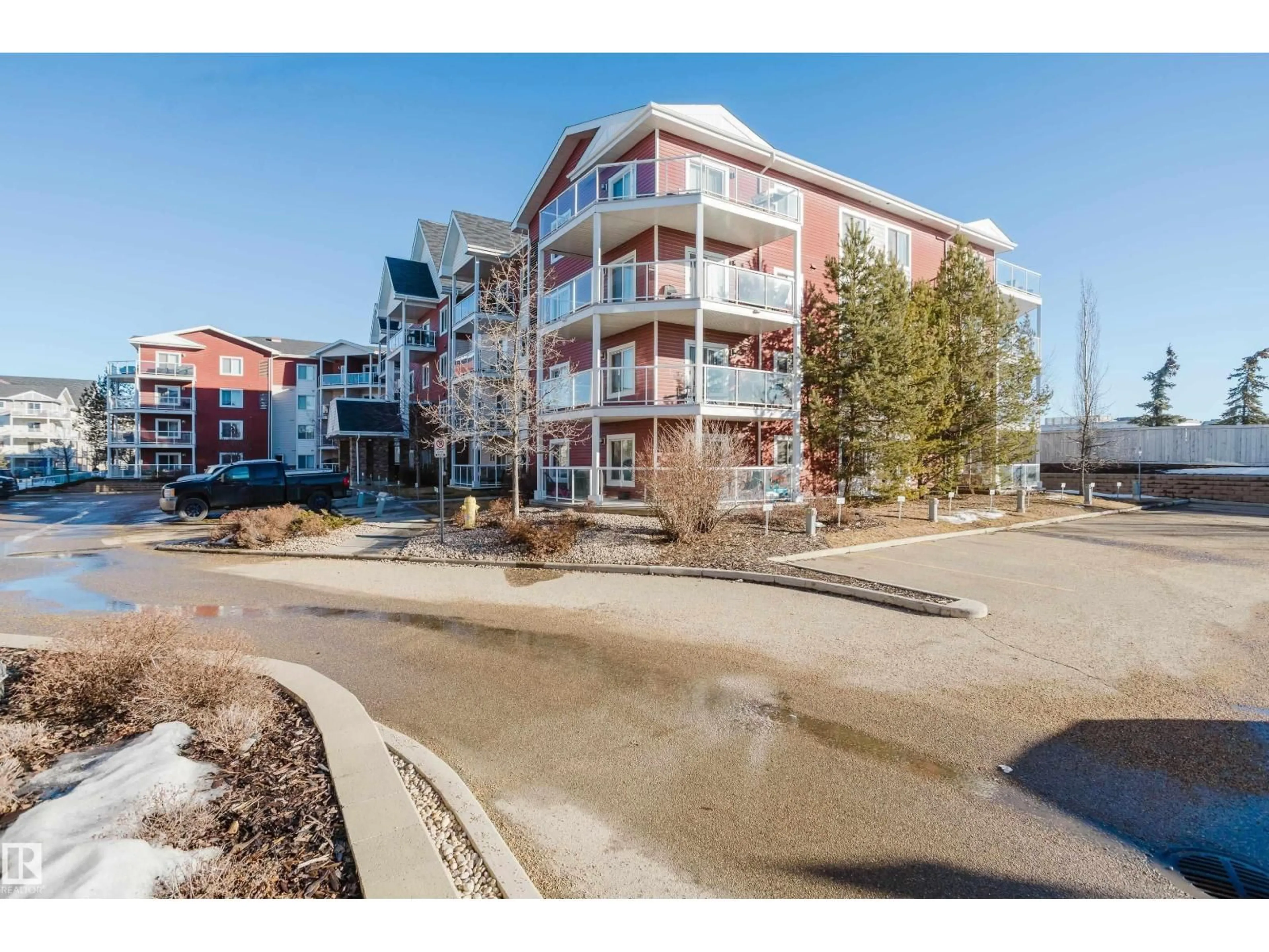 A pic from outside/outdoor area/front of a property/back of a property/a pic from drone, unknown for #415 - 2203 44 AV, Edmonton Alberta T6T0T2